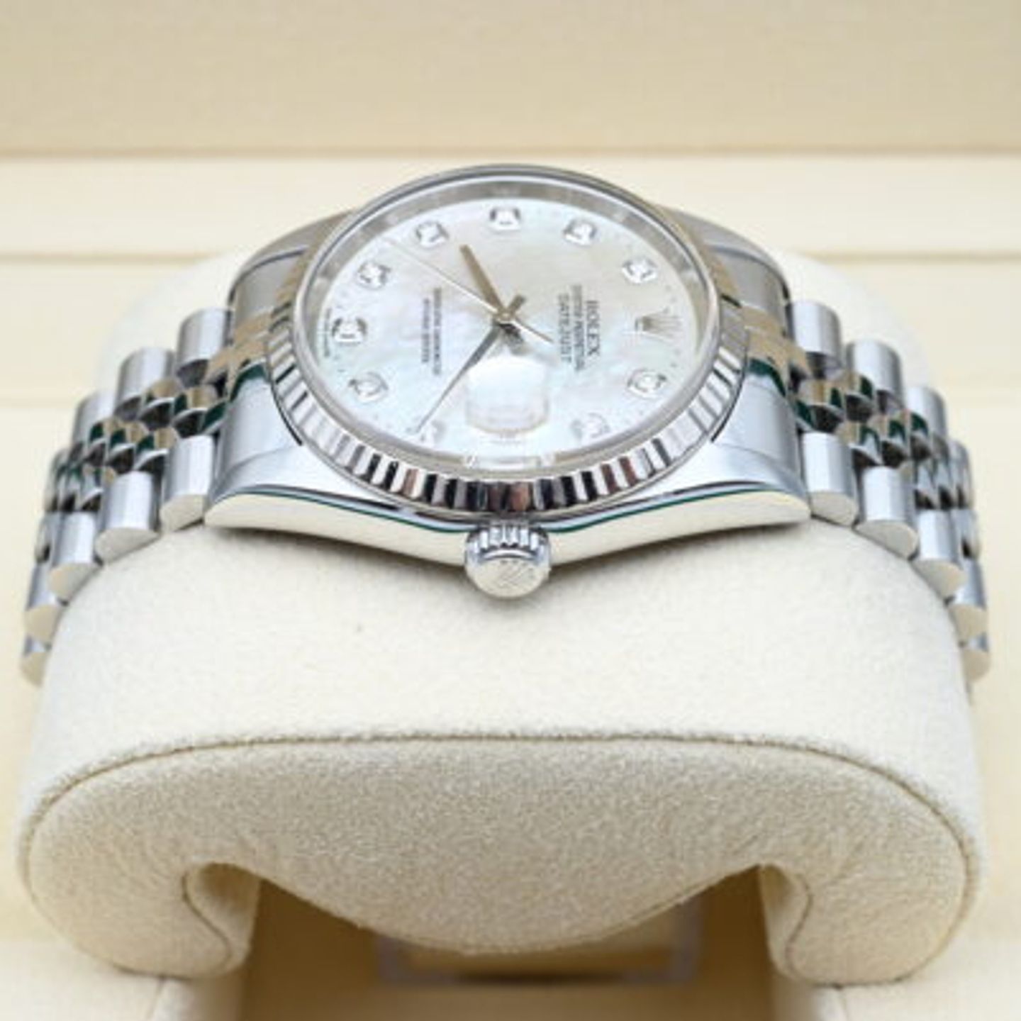 Rolex Datejust 36 16234 (1999) - Pearl dial 36 mm Steel case (5/8)