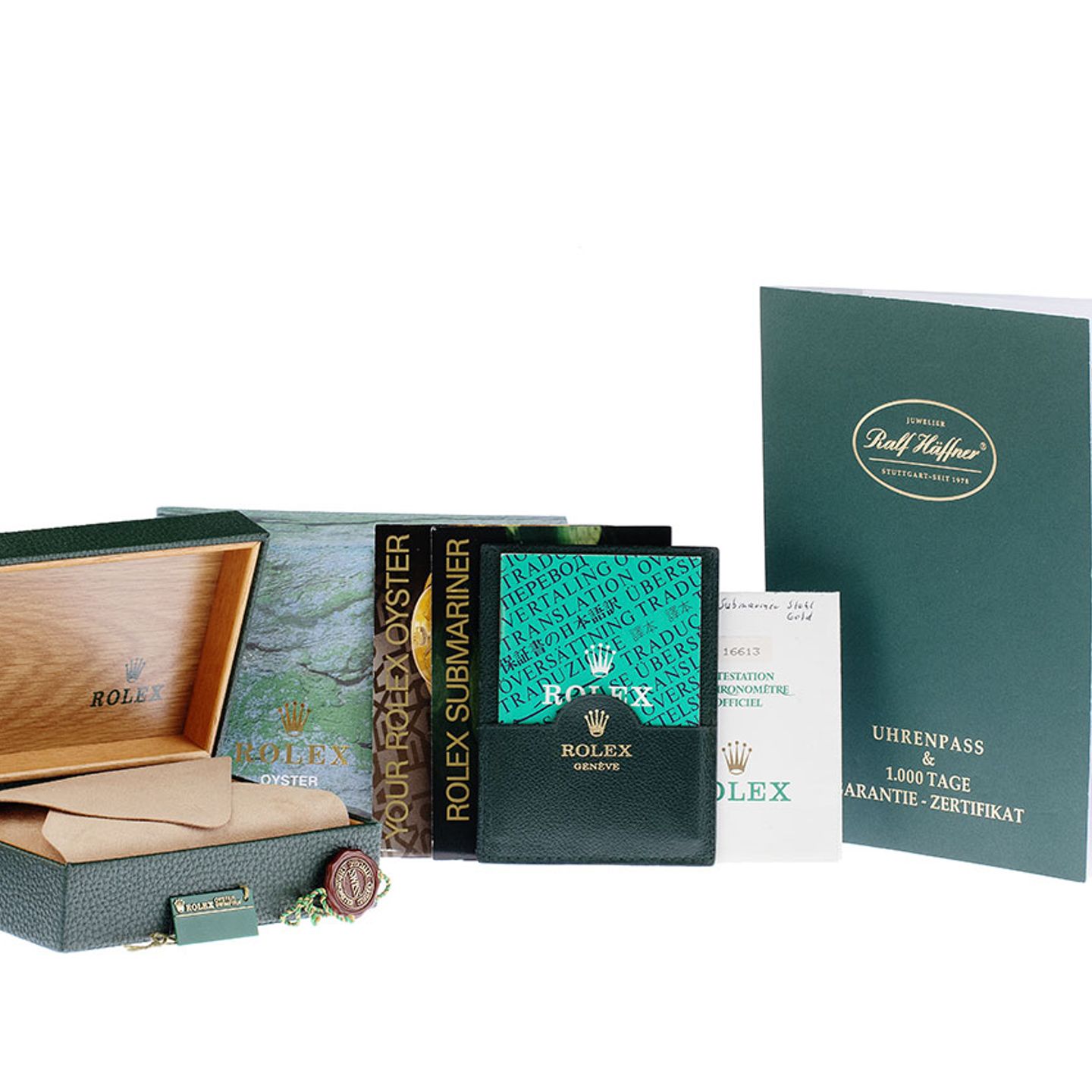 Rolex Submariner Date 16613 (1994) - Zwart wijzerplaat 40mm Goud/Staal (2/8)