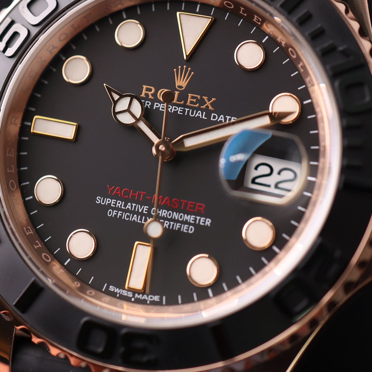 Rolex Yacht-Master 40 116655 (2018) - 40 mm Rose Gold case (2/3)