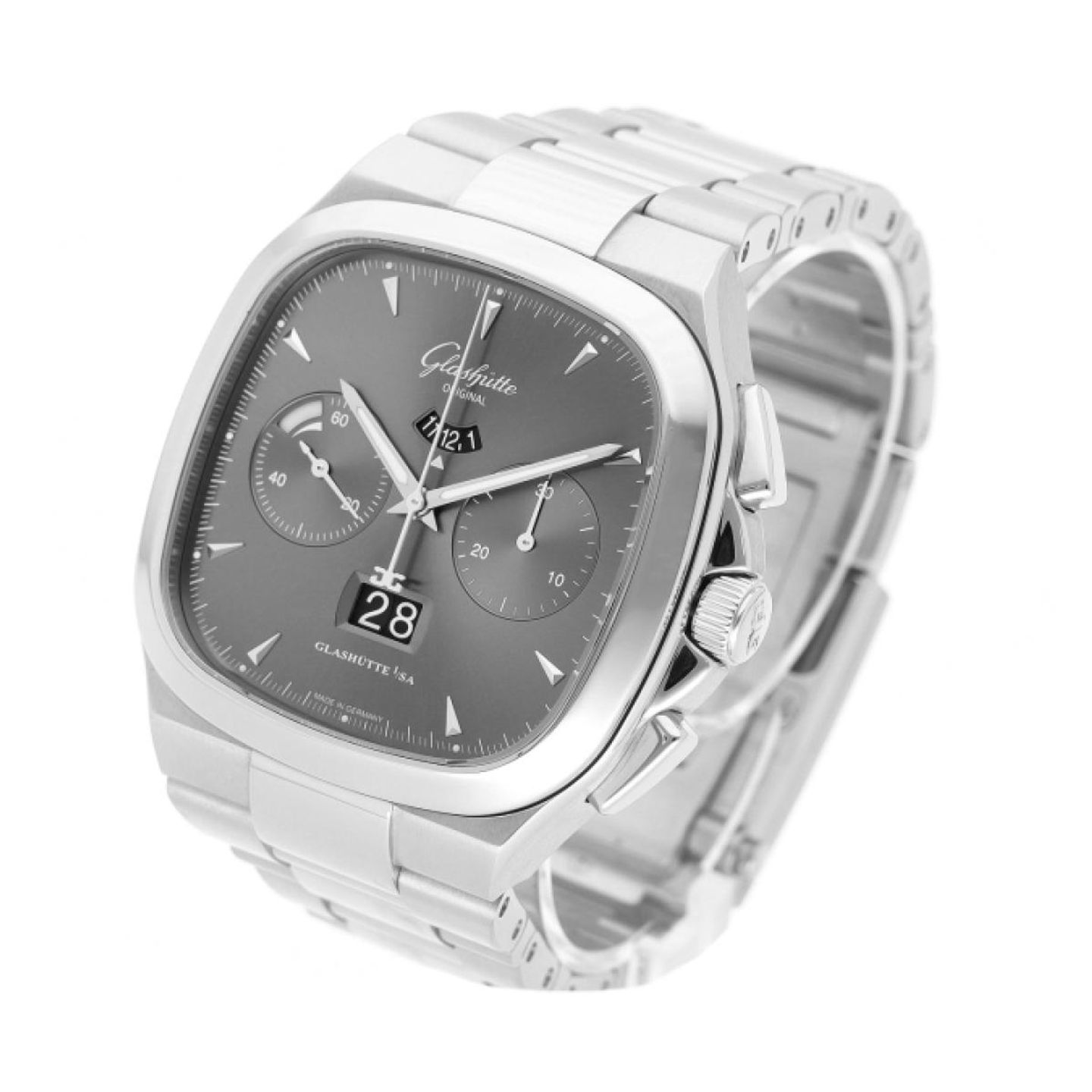 Glashütte Original Seventies Chronograph Panorama Date 1-37-02-01-02-70 (2025) - Grey dial 40 mm Steel case (2/5)