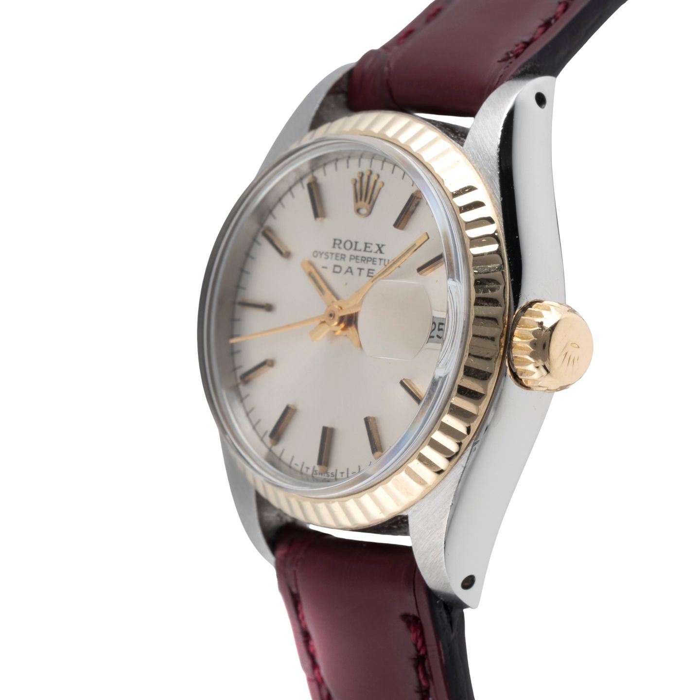 Rolex Lady-Datejust 6917 (Unknown (random serial)) - Silver dial 26 mm Gold/Steel case (6/8)