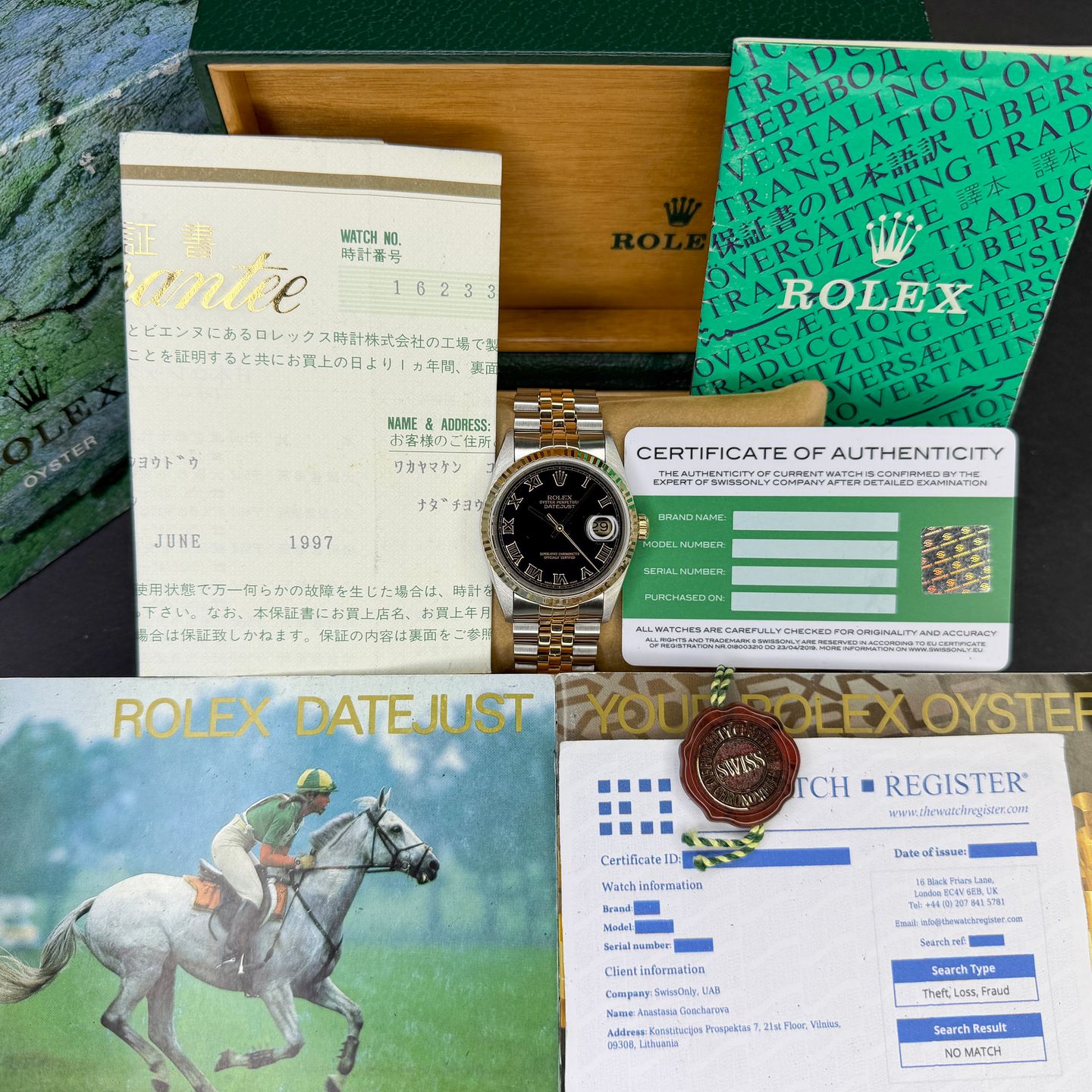 Rolex Datejust 36 16233 (1995) - 36mm Goud/Staal (3/8)