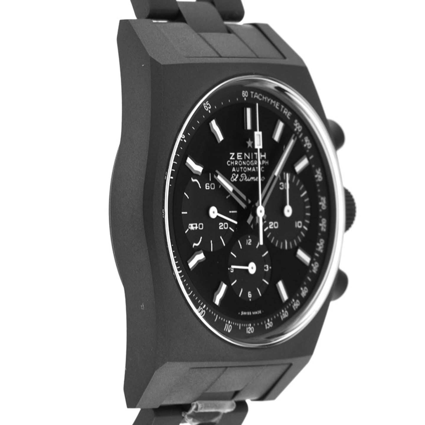 Zenith Chronomaster Original 97.T384.4061/21.M384 (Unknown (random serial)) - Black dial 37 mm Titanium case (5/8)