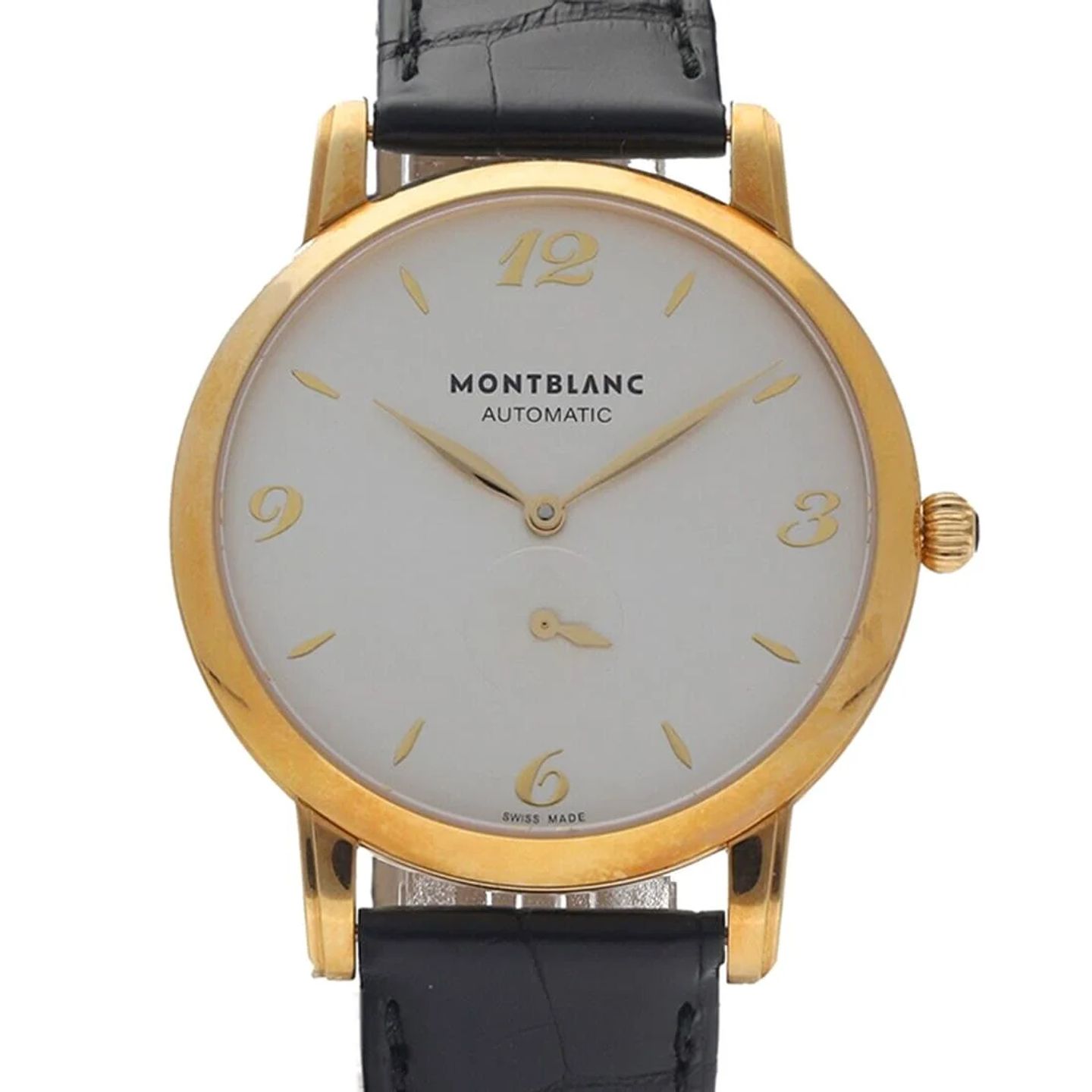 Montblanc Star Classique 107116 (2024) - Silver dial 39 mm Yellow Gold case (2/3)