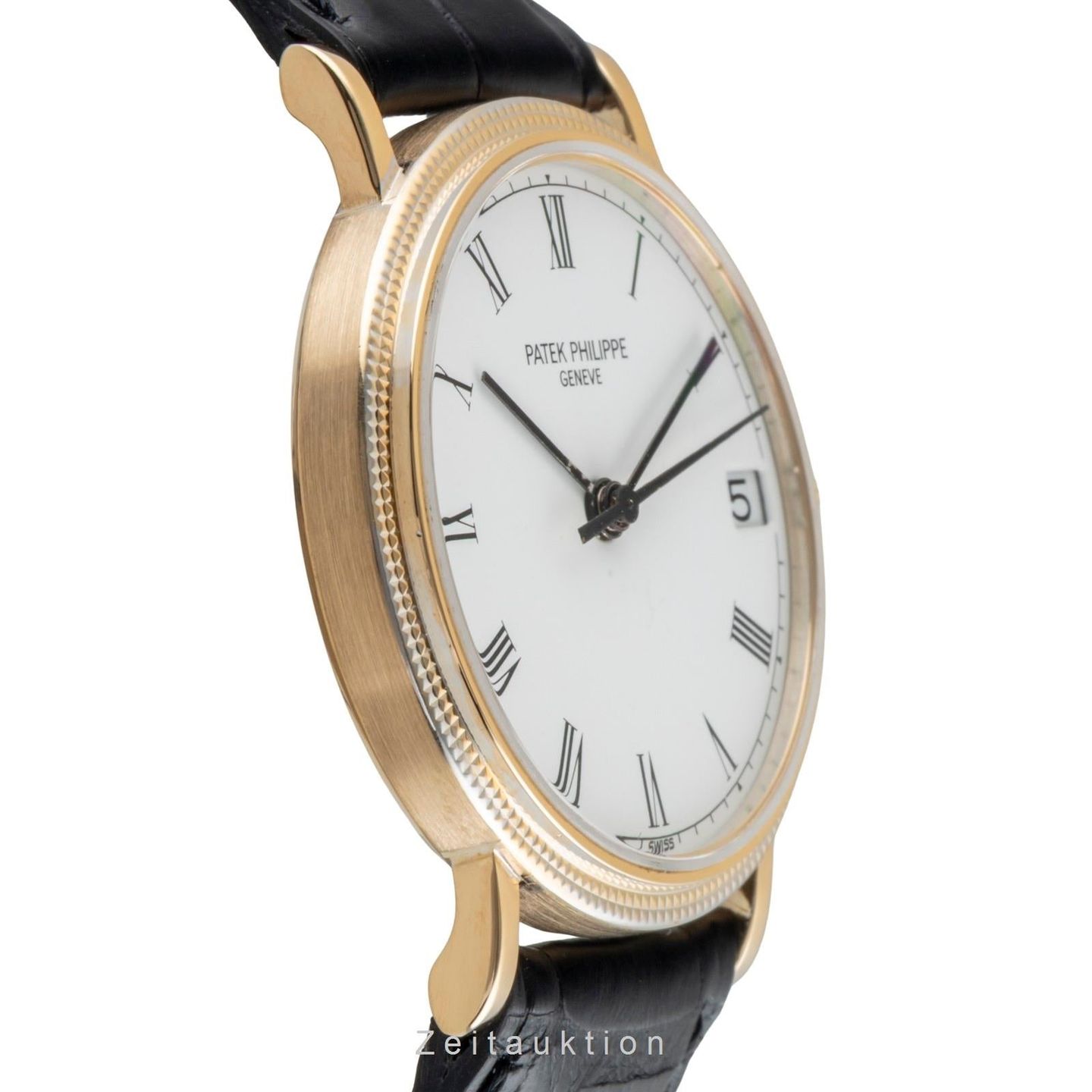 Patek Philippe Golden Ellipse 5738/1R-001 (1990) - Black dial 35 mm Rose Gold case (6/8)