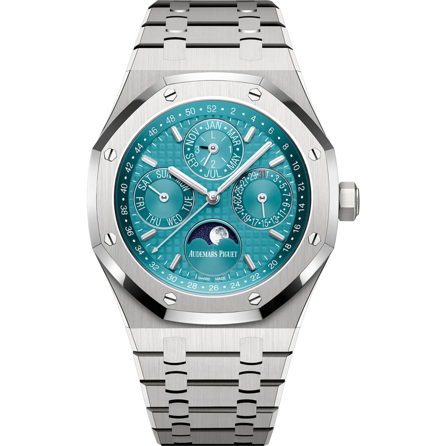 Audemars Piguet Royal Oak Perpetual Calendar 26613ST.OO.1220ST.01 (2025) - Turquoise wijzerplaat 41mm Staal (1/1)