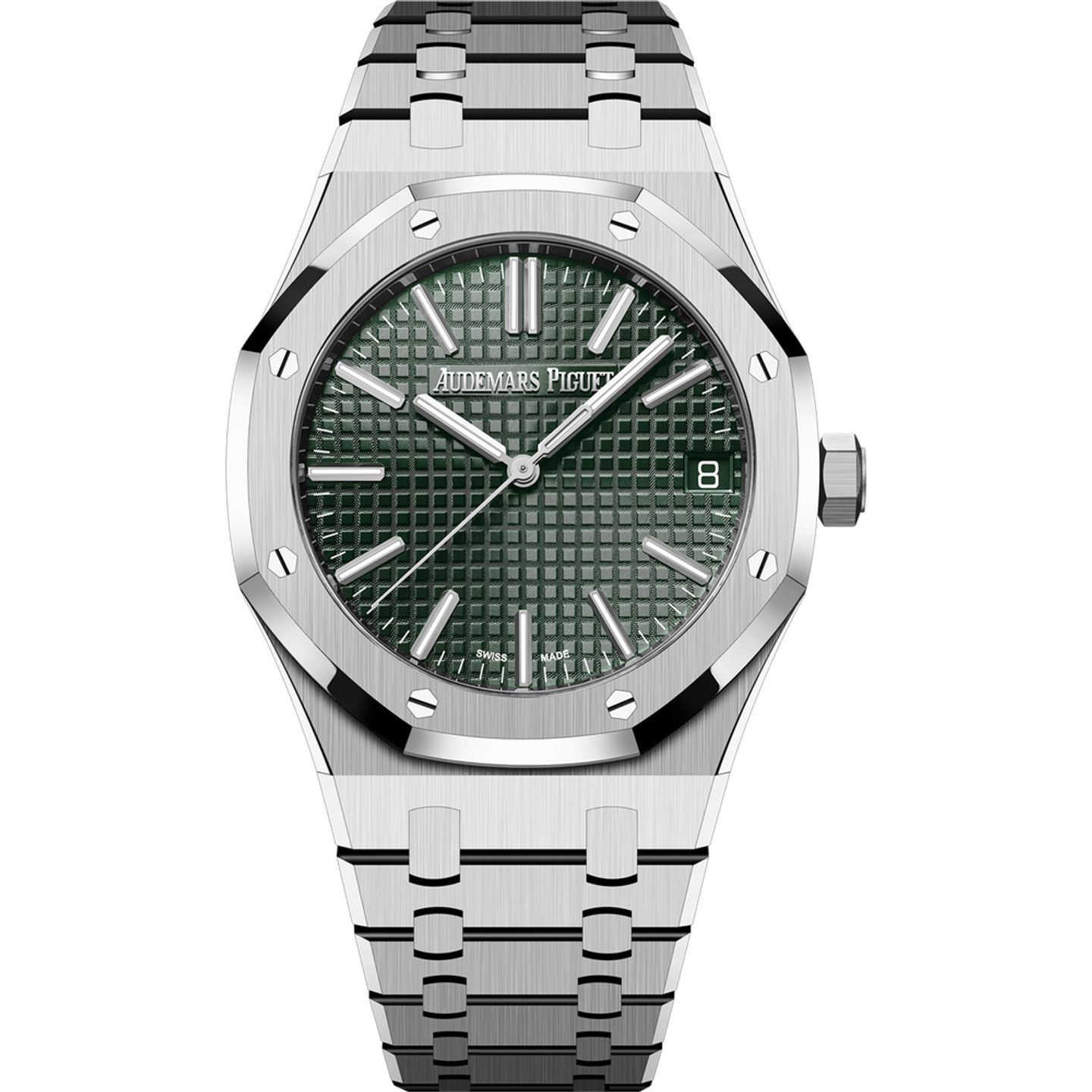 Audemars Piguet Royal Oak Selfwinding 15510ST.OO.1320ST.04 (2025) - Groen wijzerplaat 41mm Staal (1/1)