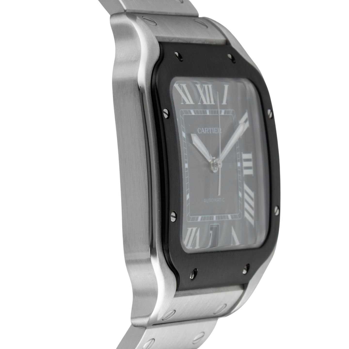 Cartier Santos WSSA0037 (Unknown (random serial)) - Grey dial 40 mm Steel case (7/8)