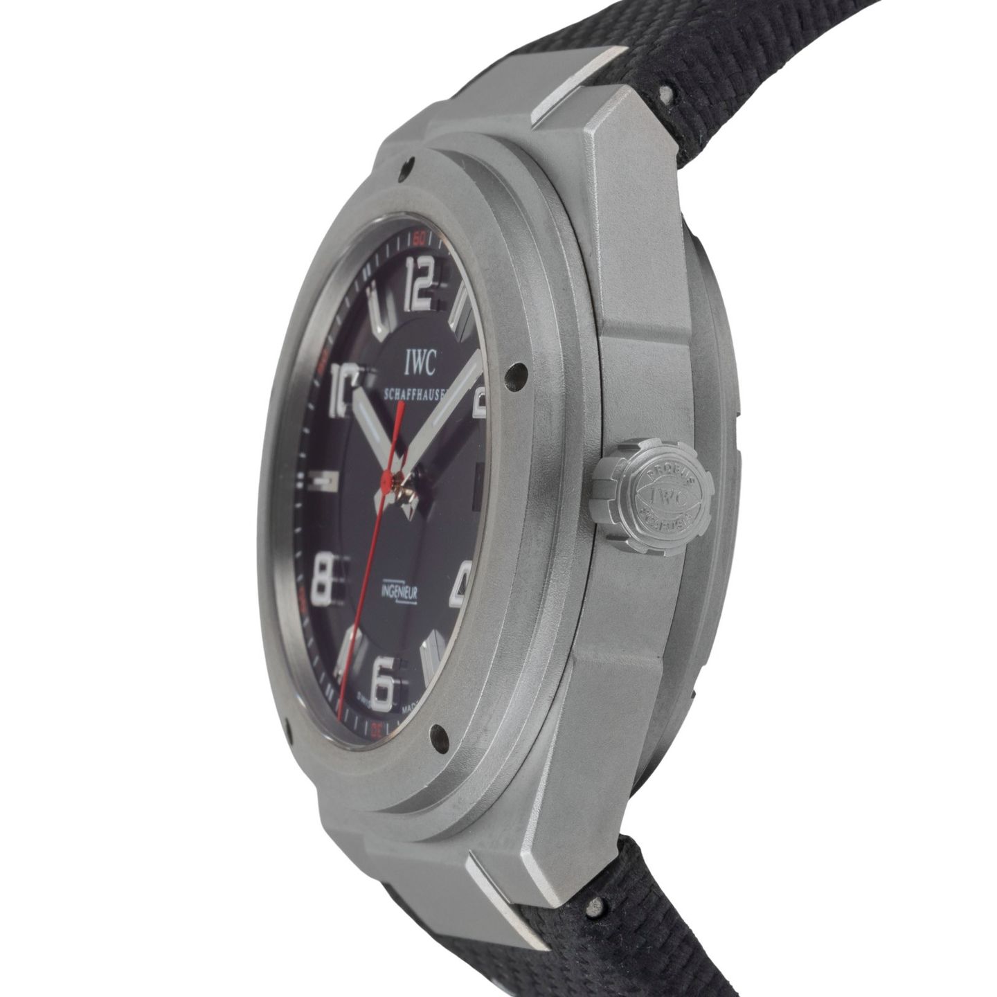 IWC Ingenieur AMG IW322703 (Onbekend (willekeurig serienummer)) - Zwart wijzerplaat 43mm Titanium (6/8)