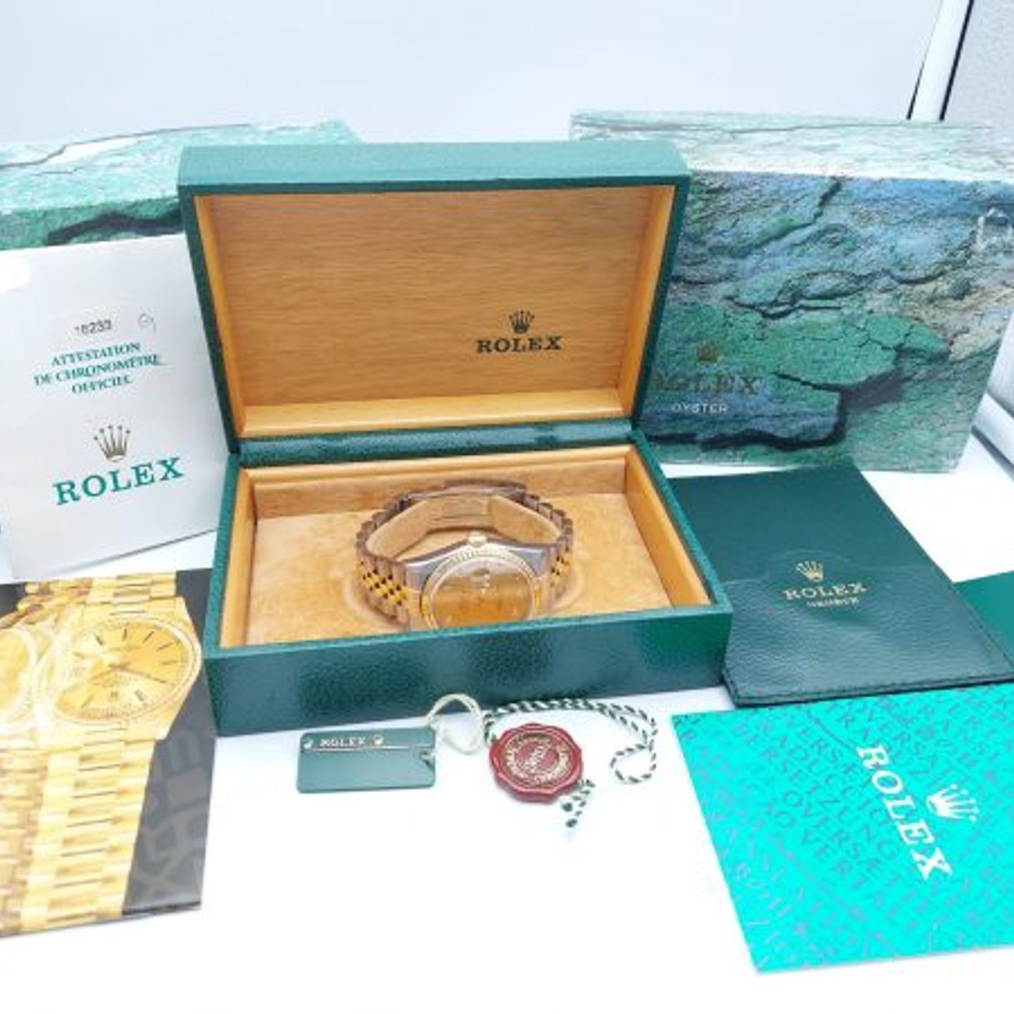 Rolex Datejust 36 16233 (1999) - Champagne dial 36 mm Gold/Steel case (2/8)