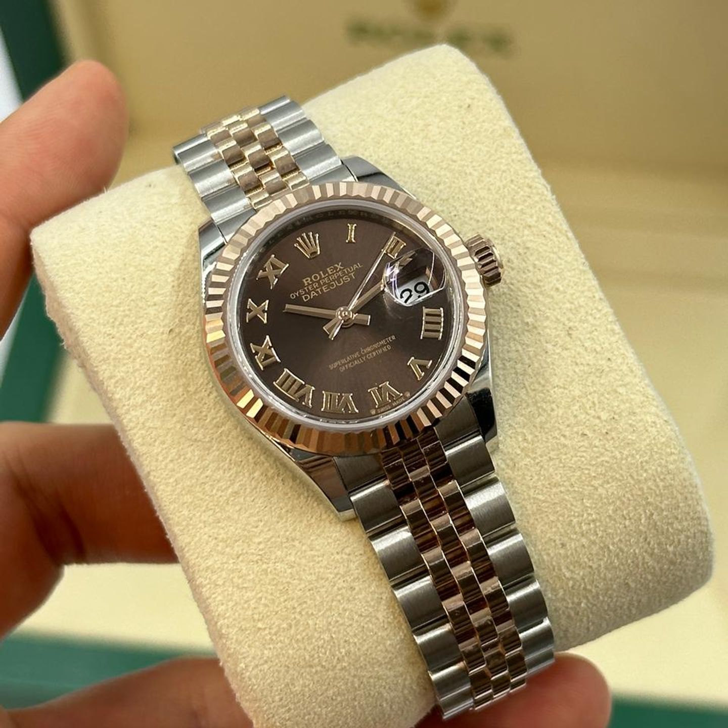 Rolex Lady-Datejust 279171 choc roman jub - (8/10)