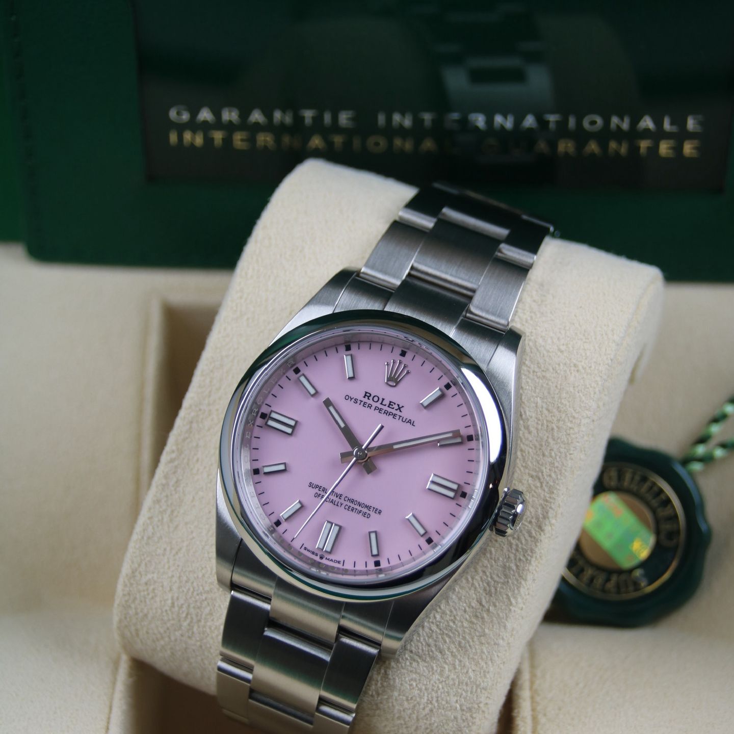 Rolex Oyster Perpetual 36 126000 (2025) - Pink dial 36 mm Steel case (4/8)
