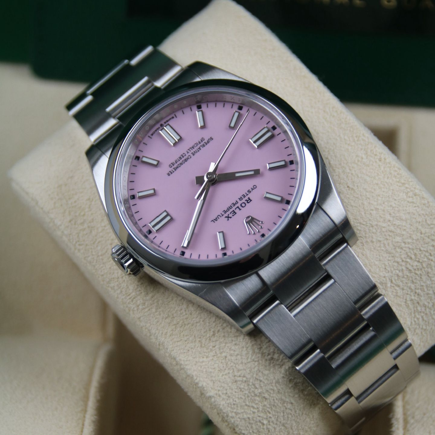 Rolex Oyster Perpetual 36 126000 (2025) - Pink dial 36 mm Steel case (3/8)
