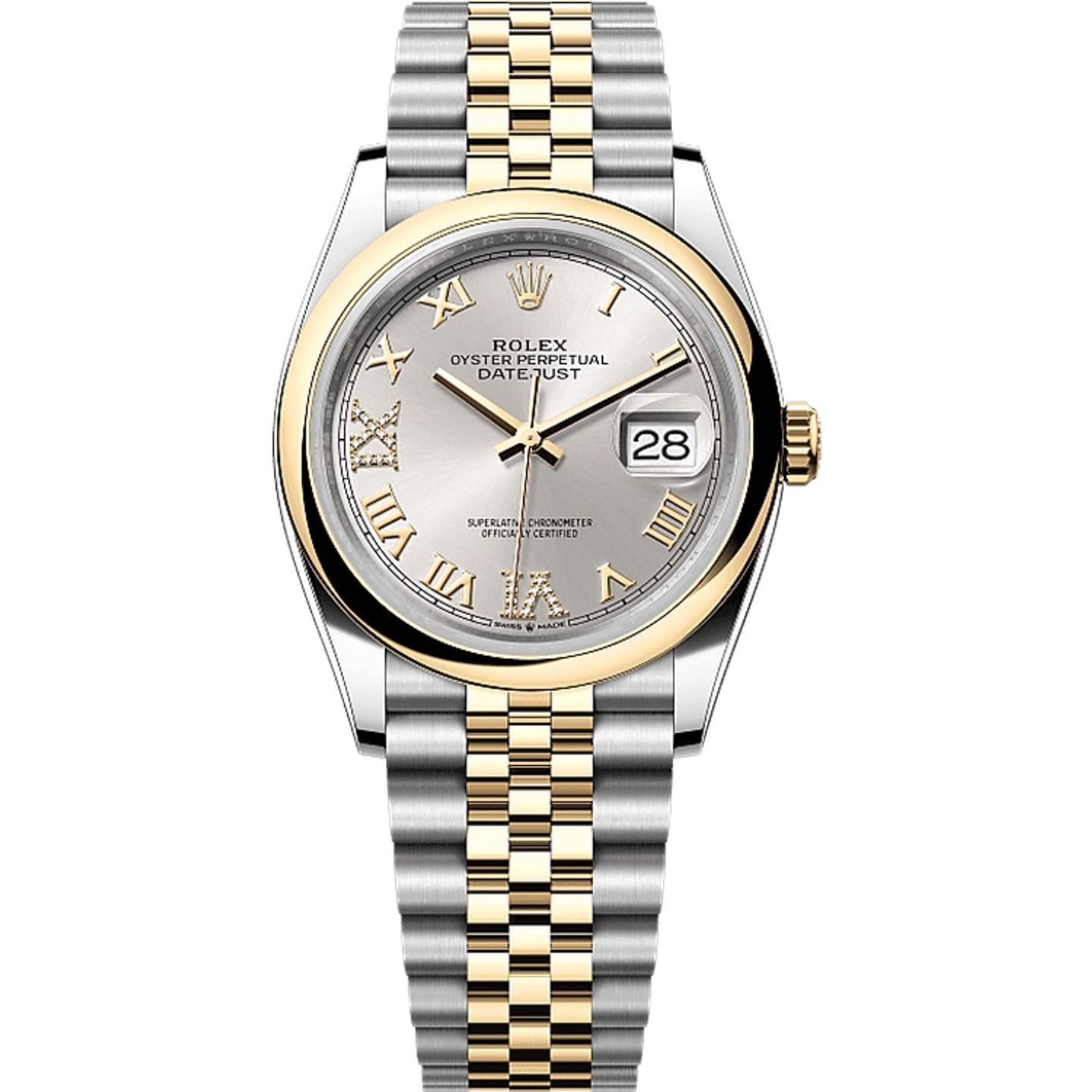 Rolex Datejust 36 126203 (2025) - Zilver wijzerplaat 36mm Staal (1/1)