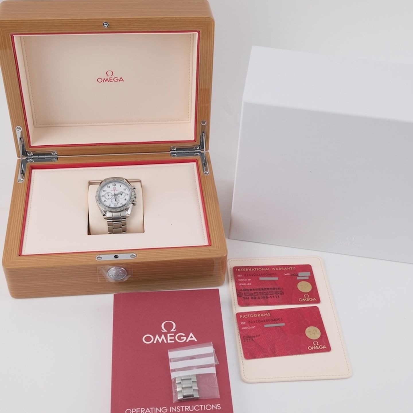 Omega Speedmaster 321.10.42.50.04.001 (2022) - Wit wijzerplaat 42mm Staal (8/8)