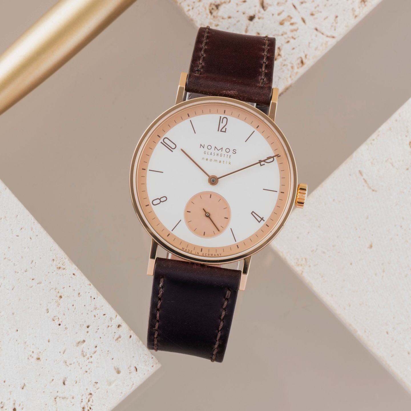 NOMOS Tangente Neomatik 160.S1 (Unknown (random serial)) - 35 mm Rose Gold case (1/8)