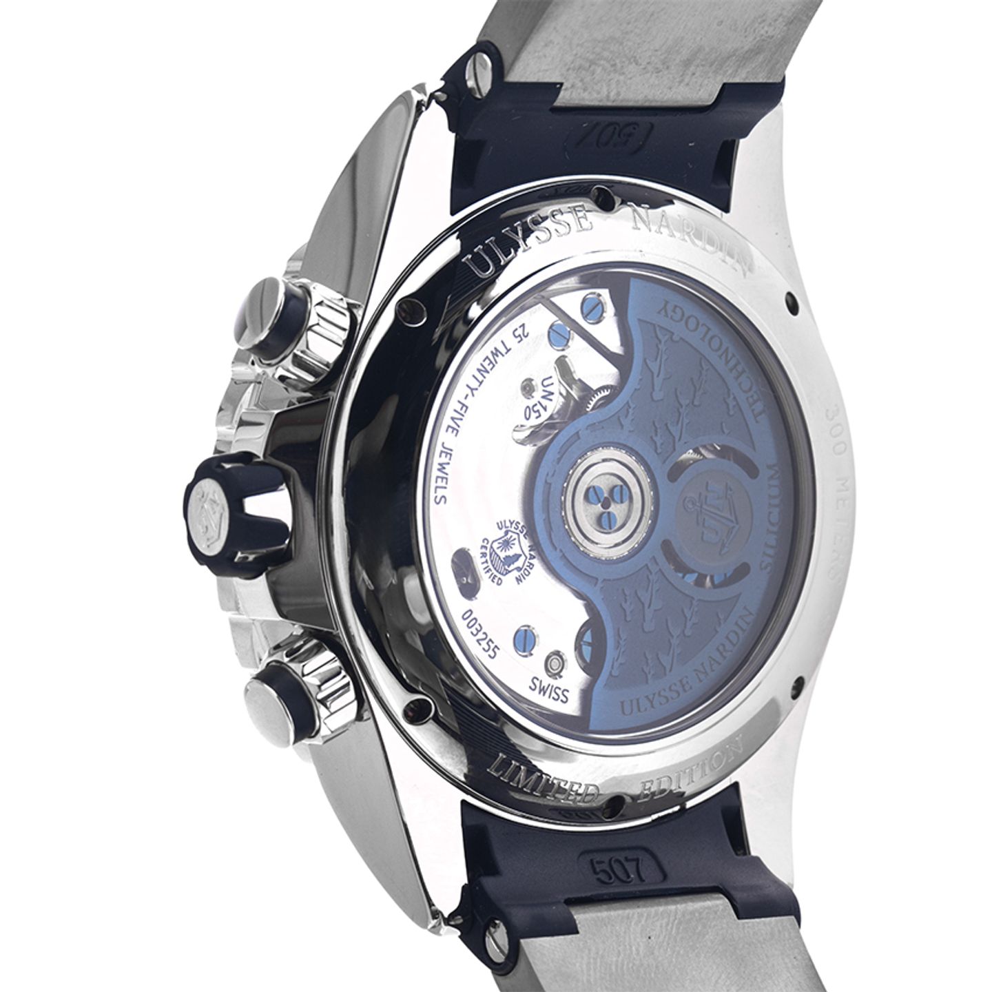 Ulysse Nardin Diver Chronograph 1503-151-3/92 (2016) - Black dial 45 mm Steel case (6/7)