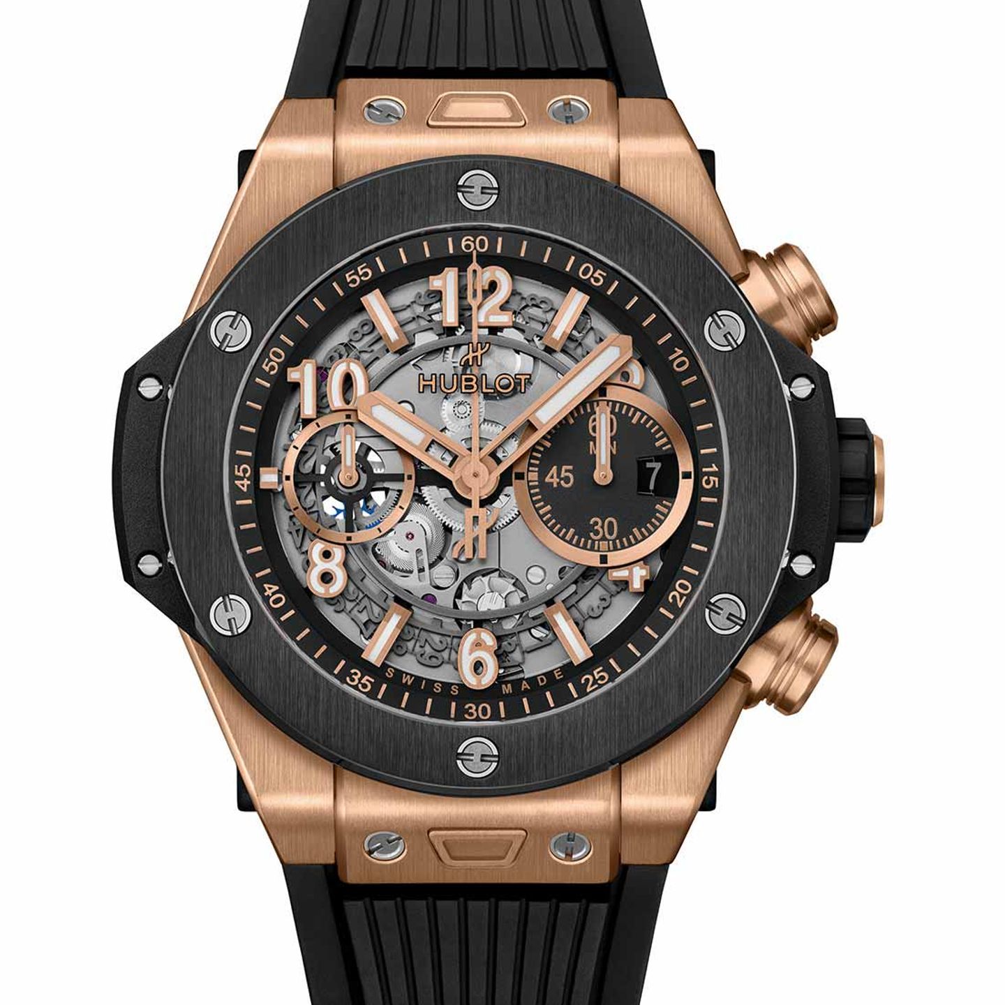 Hublot Big Bang Unico 421.OM.1180.RX (2022) - Transparent dial 44 mm Ceramic case (1/8)