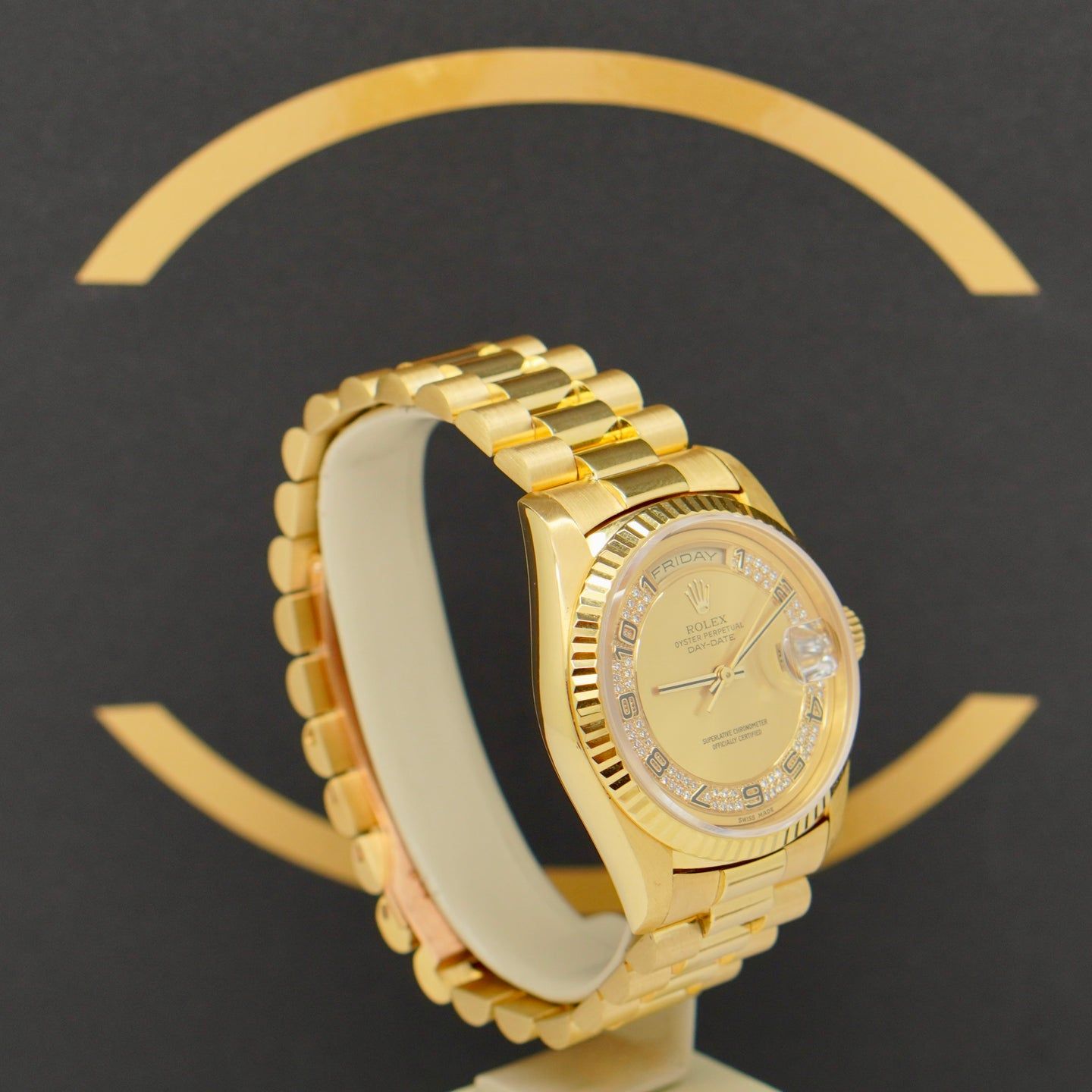 Rolex Day-Date 36 18238 (1989) - Goud wijzerplaat 36mm Geelgoud (3/7)