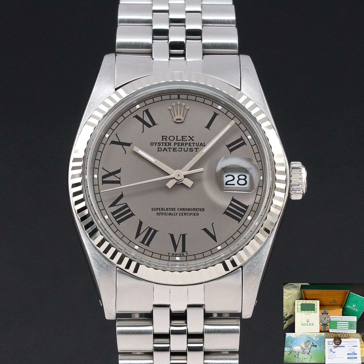 Rolex Datejust 36 16014 (1988) - 36mm Staal (1/8)