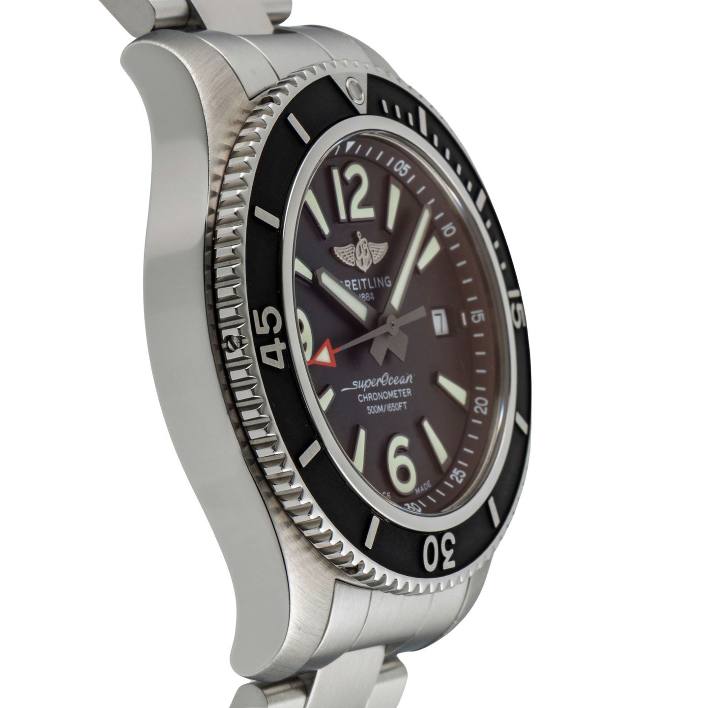 Breitling Superocean 42 A17366021B1A1 (Unknown (random serial)) - Black dial 42 mm Steel case (7/8)