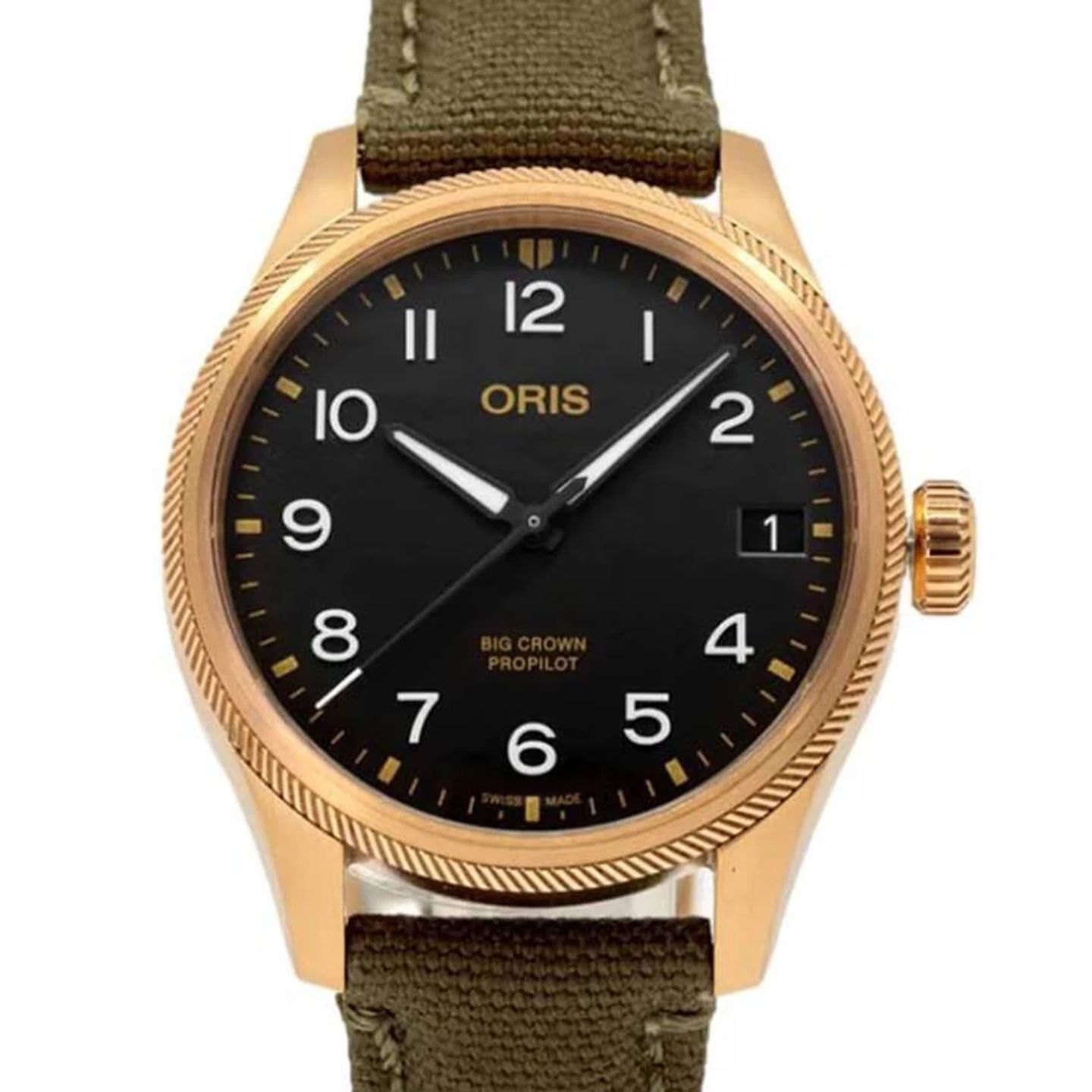 Oris Big Crown ProPilot Altimeter 01 751 7761 3164-07 3 2003BRLC (2024) - Black dial 41 mm Bronze case (1/2)