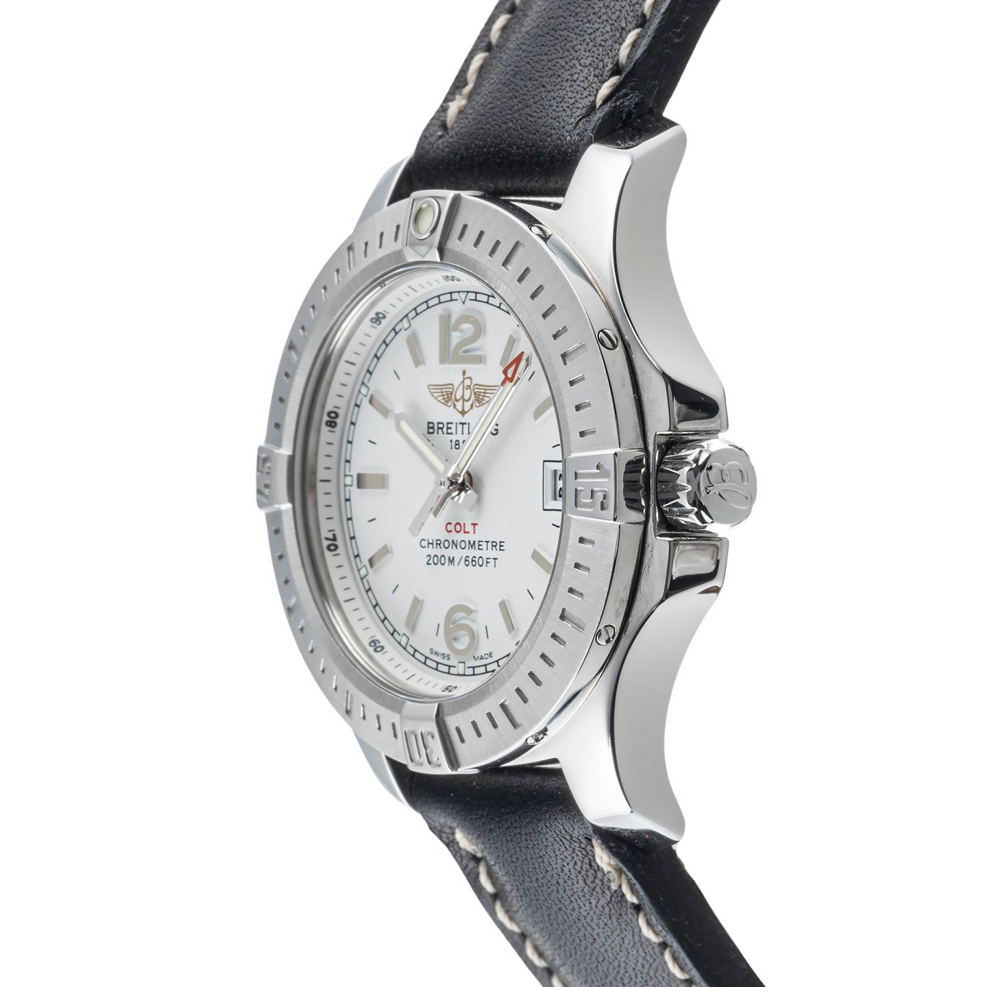 Breitling Colt Lady A77388 (2015) - Zilver wijzerplaat 33mm Staal (7/8)