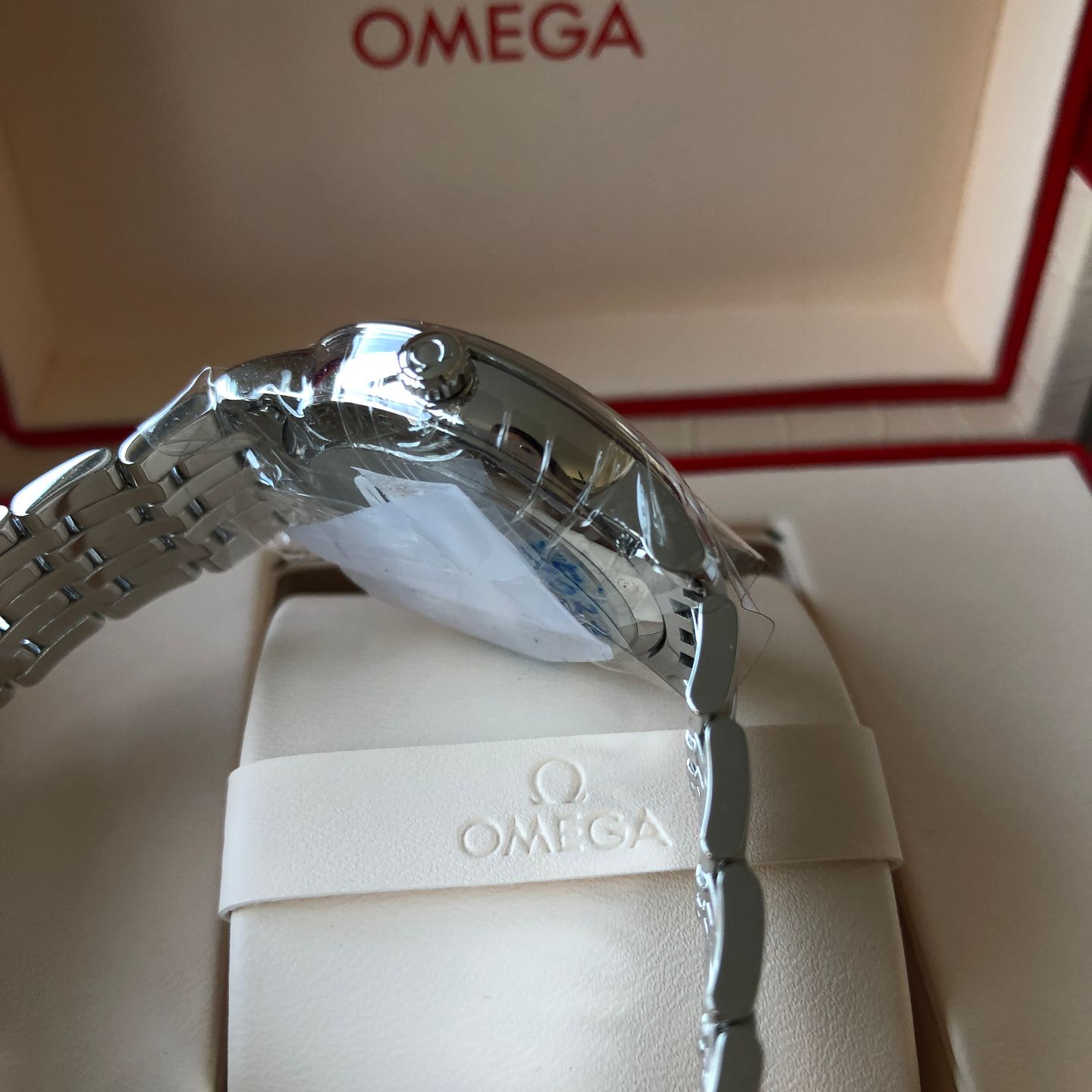 Omega De Ville Prestige 424.10.33.20.55.002 (2022) - Parelmoer wijzerplaat 33mm Staal (6/8)