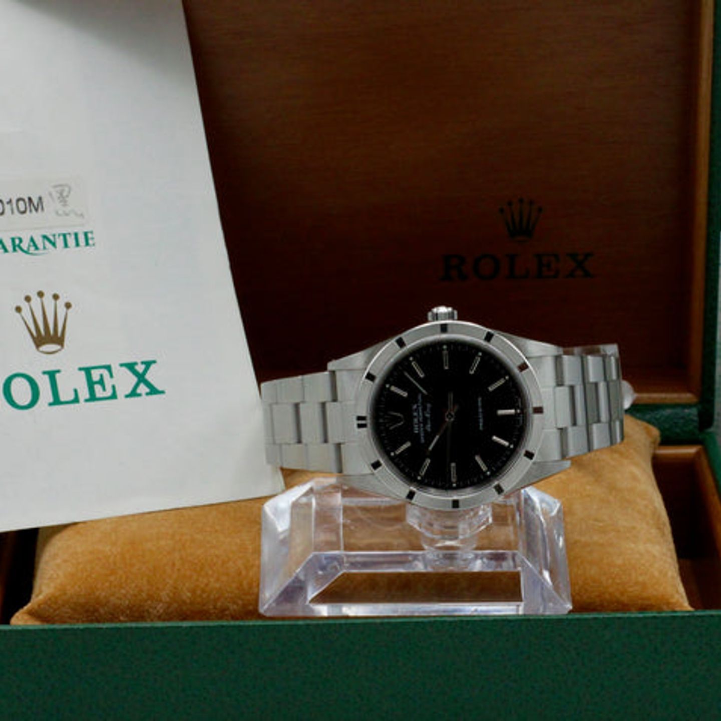 Rolex Air-King 14010M (2001) - Black dial 34 mm Steel case (3/7)