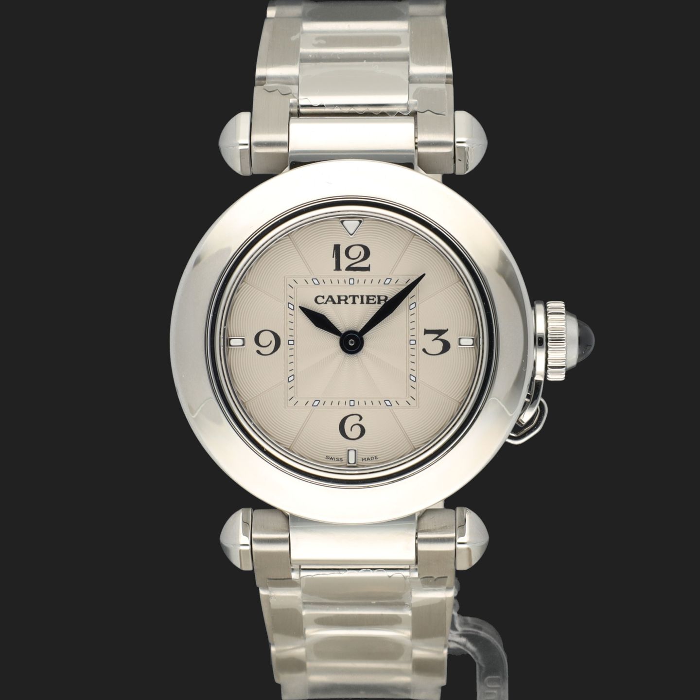 Cartier Pasha WSPA0021 (2022) - Silver dial 30 mm Steel case (3/8)