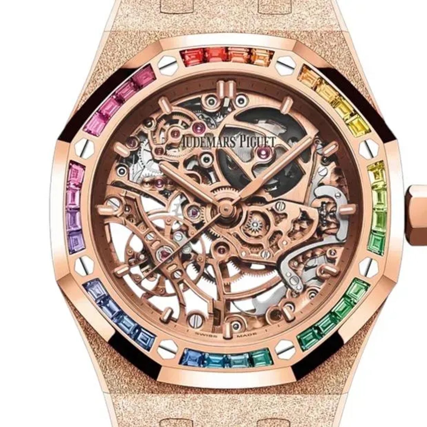 Audemars Piguet Royal Oak Double Balance Wheel Openworked 15468OR.YG.1259OR.01 (2025) - Transparent dial 37 mm Rose Gold case (3/6)