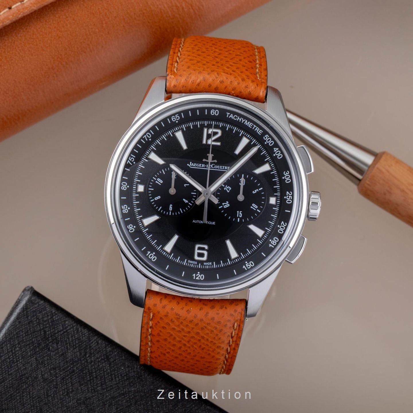 Jaeger-LeCoultre Polaris Q9028471 (Unknown (random serial)) - Black dial 42 mm Steel case (3/8)