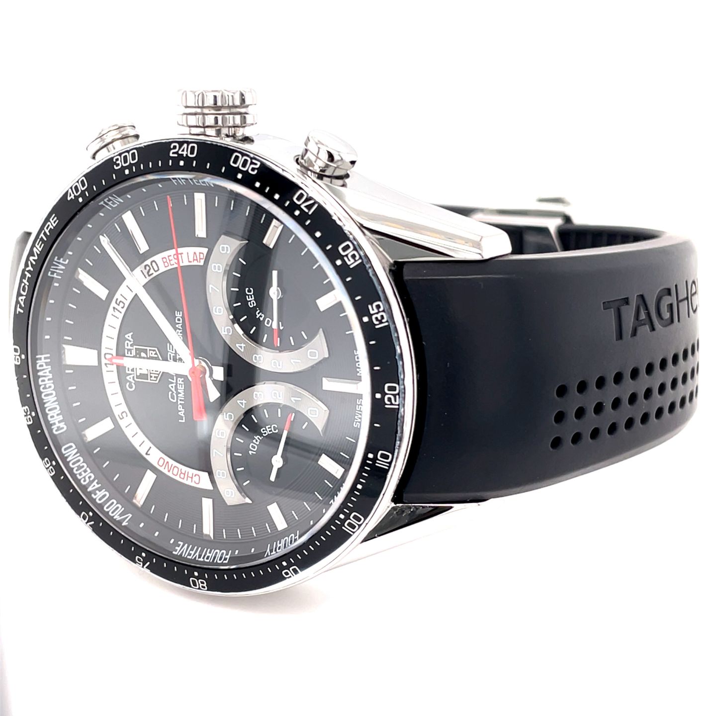 TAG Heuer Carrera CV7A10 (Unknown (random serial)) - Black dial 43 mm Steel case (4/8)