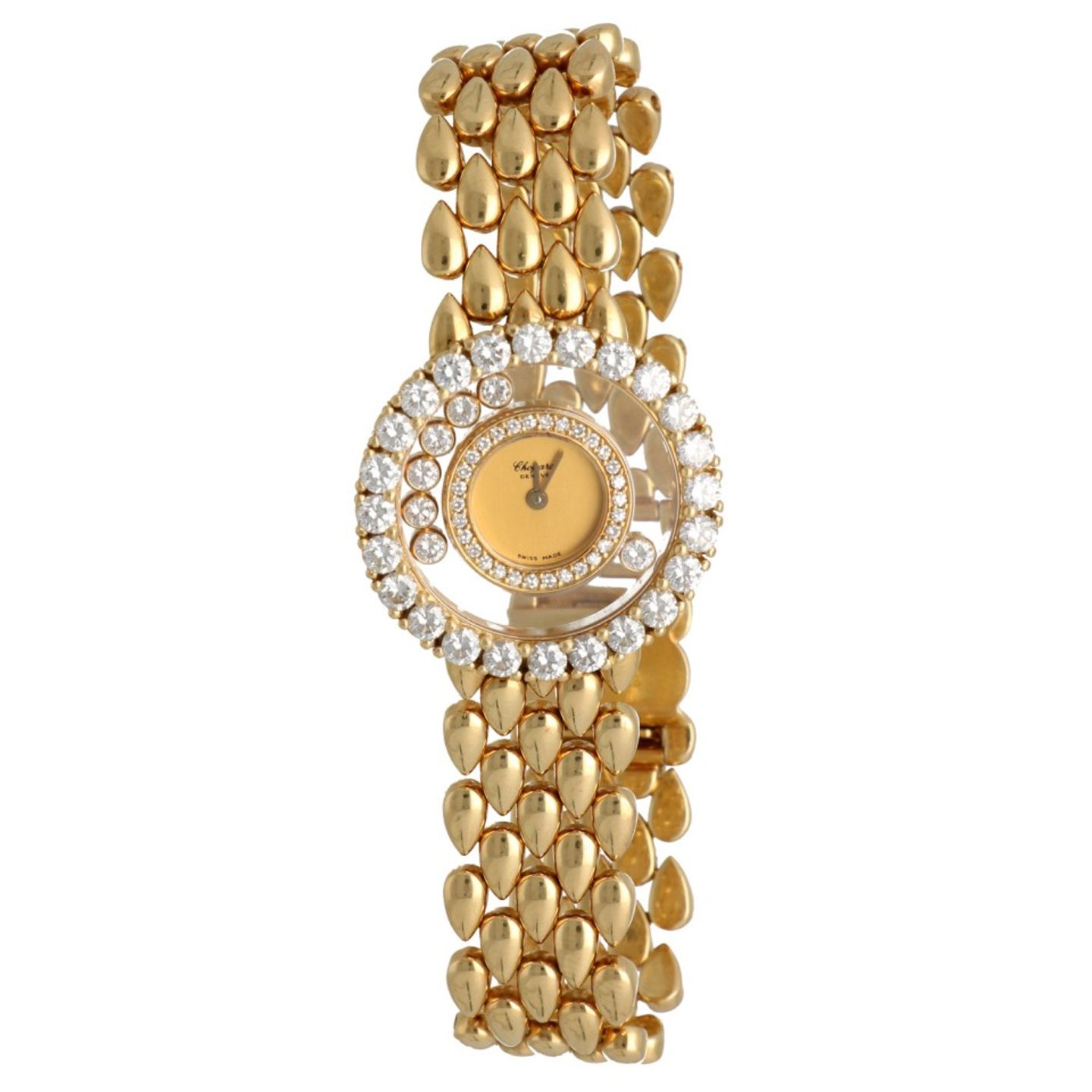 Chopard Happy Diamonds 20/5458 (1990) - Gold dial 27 mm Yellow Gold case (8/24)