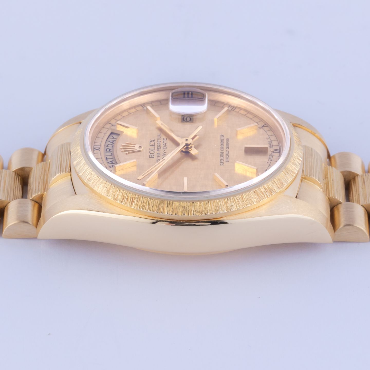 Rolex Day-Date 36 18078 (1981) - Champagne dial 36 mm Yellow Gold case (5/7)