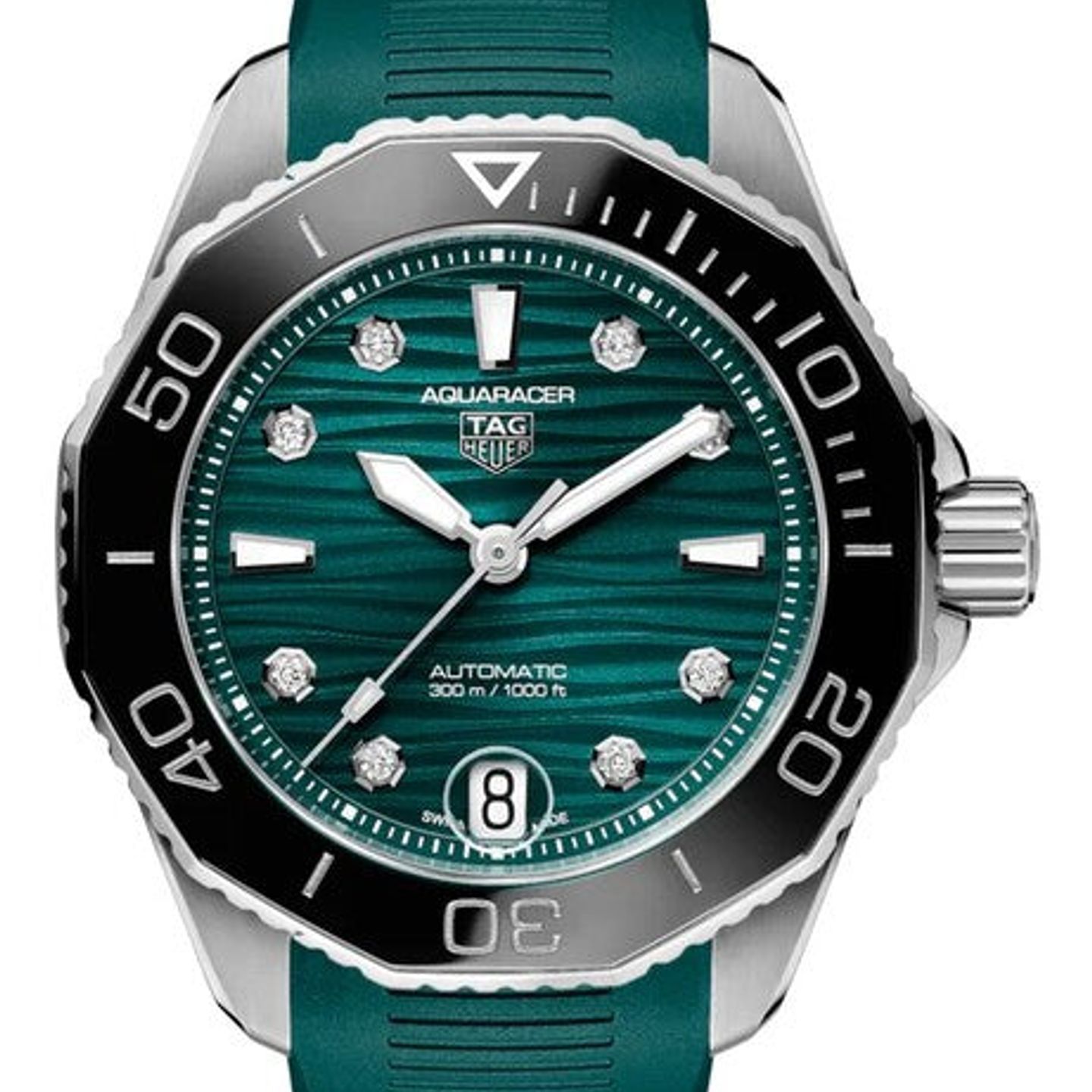 TAG Heuer Aquaracer Lady WBP231G.FT6226 (2026) - Groen wijzerplaat 36mm Staal (1/1)