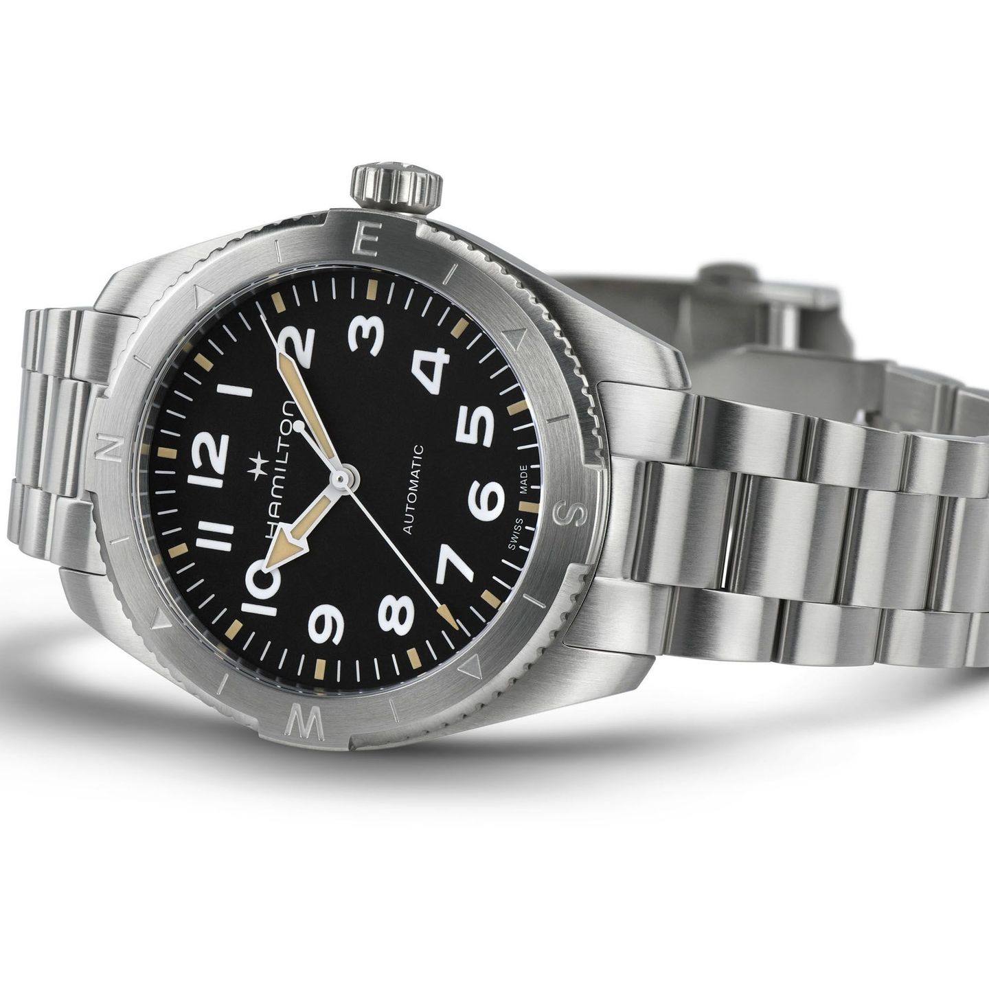 Hamilton Khaki Field H70315130 (2024) - Zwart wijzerplaat 41mm Staal (3/4)