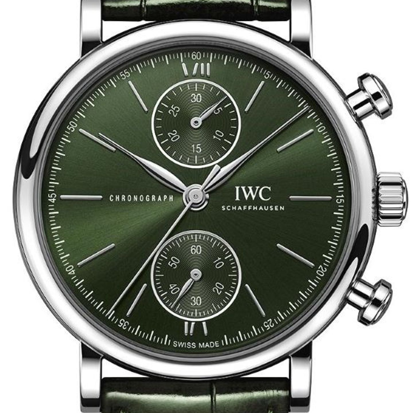 IWC Portofino Chronograph IW391405 (2026) - Green dial 39 mm Steel case (1/1)