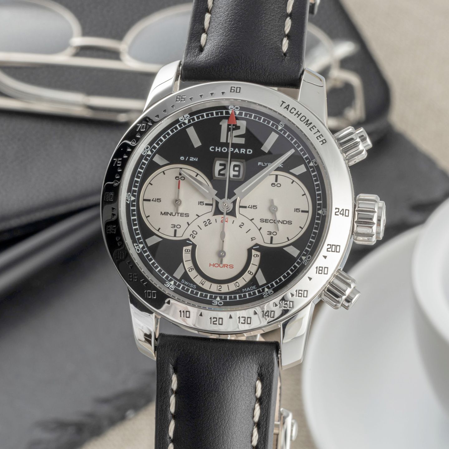 Chopard Mille Miglia 16/8998 (2005) - Black dial 42 mm Steel case (3/8)