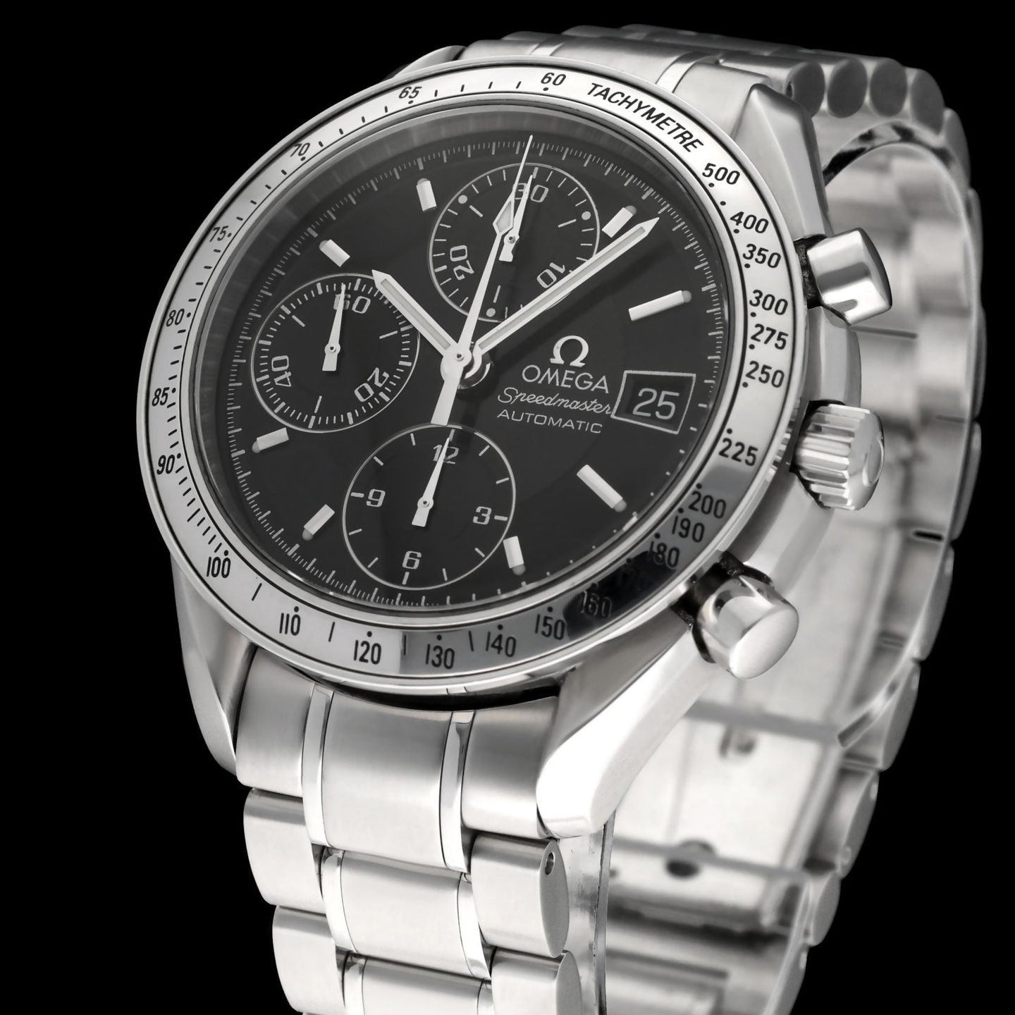 Omega Speedmaster Date 3513.50.00 (1998) - Black dial 39 mm Steel case (7/8)