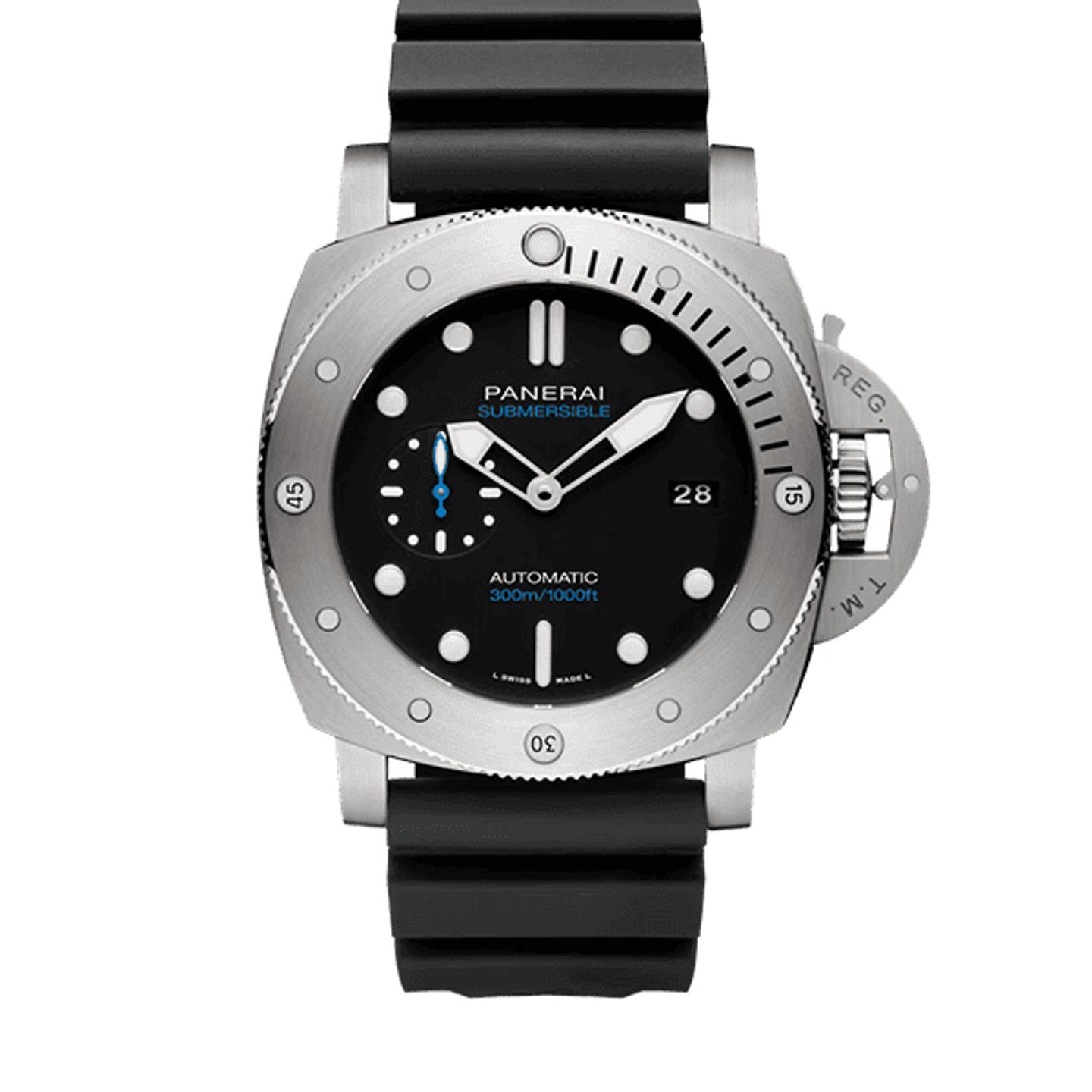 Panerai Submersible PAM01596 (2026) - Black dial 44 mm Steel case (1/8)