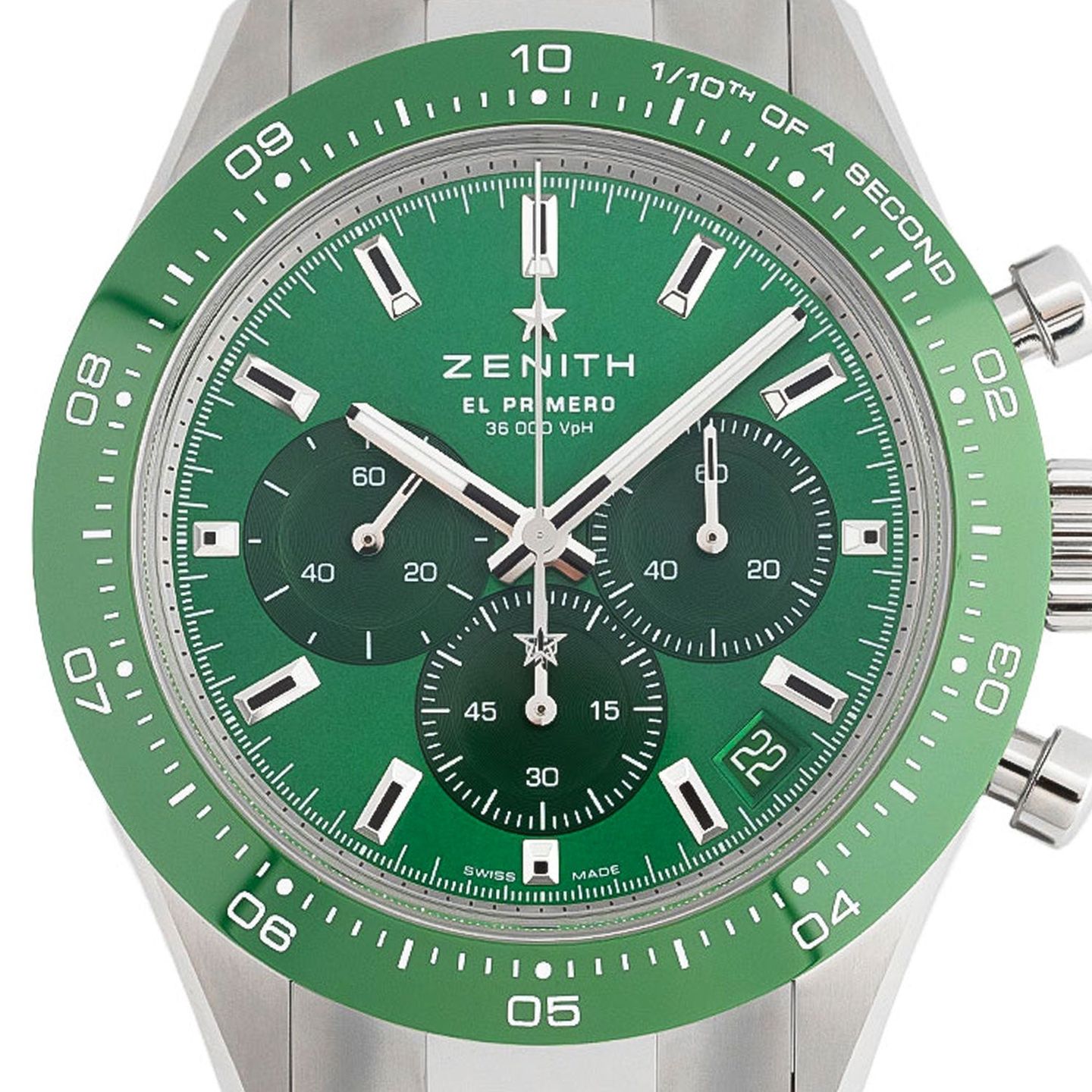 Zenith Chronomaster Sport 03.3107.3600/56.M3100 (Onbekend (willekeurig serienummer)) - Groen wijzerplaat (2/5)
