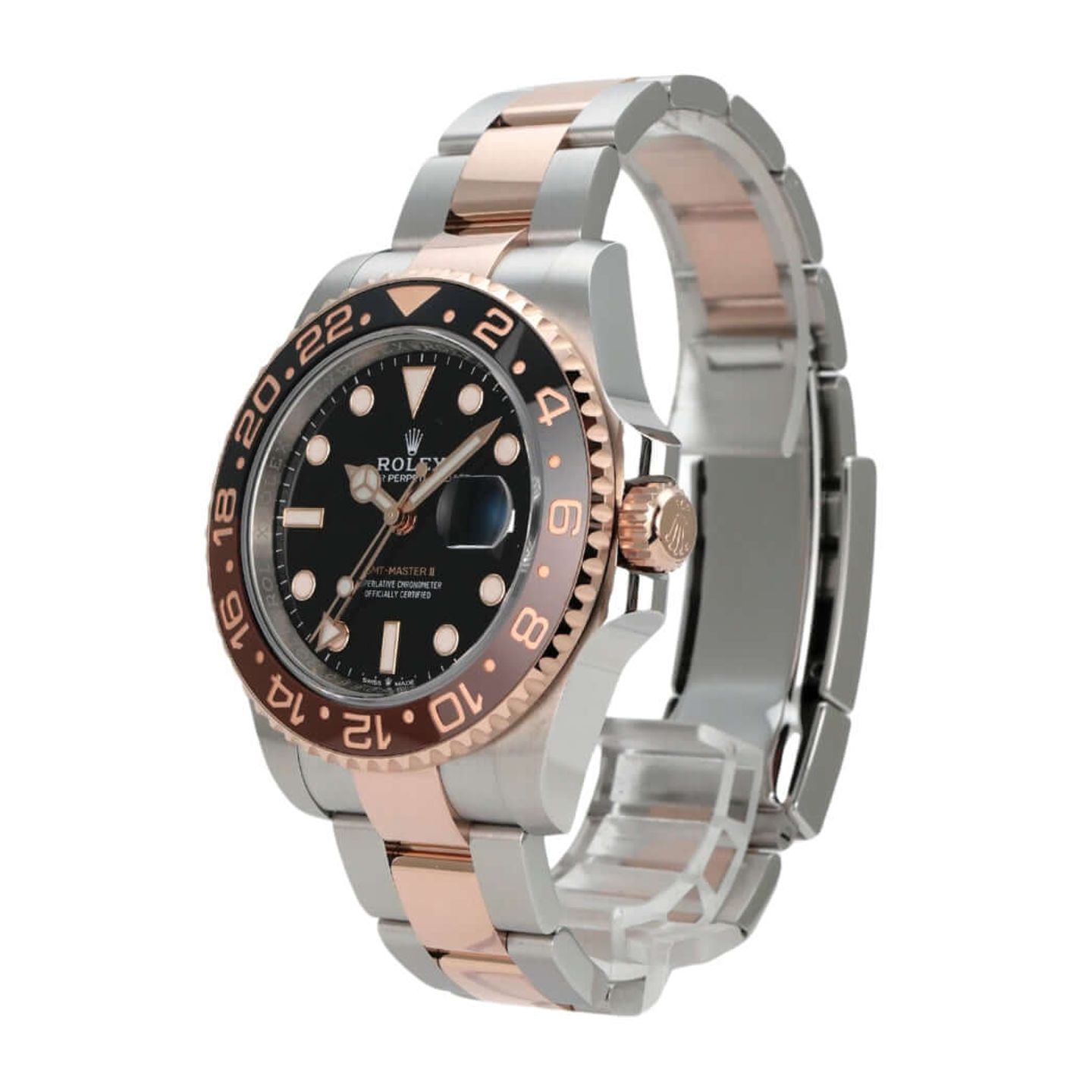 Rolex GMT-Master II 126711CHNR (2022) - Black dial 40 mm Gold/Steel case (3/8)