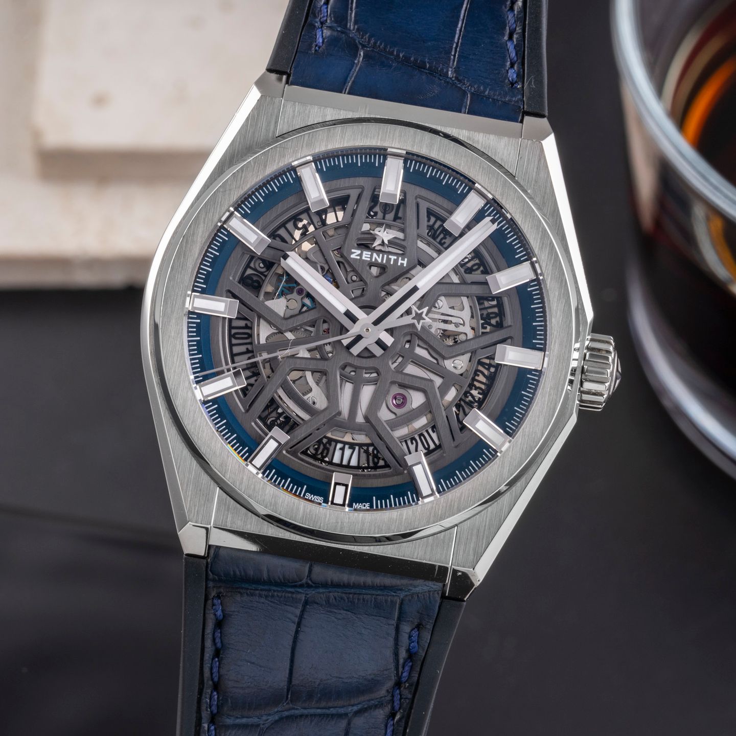 Zenith Defy 95.9000.670/78.R584 (Onbekend (willekeurig serienummer)) - Transparant wijzerplaat 41mm Titanium (3/8)