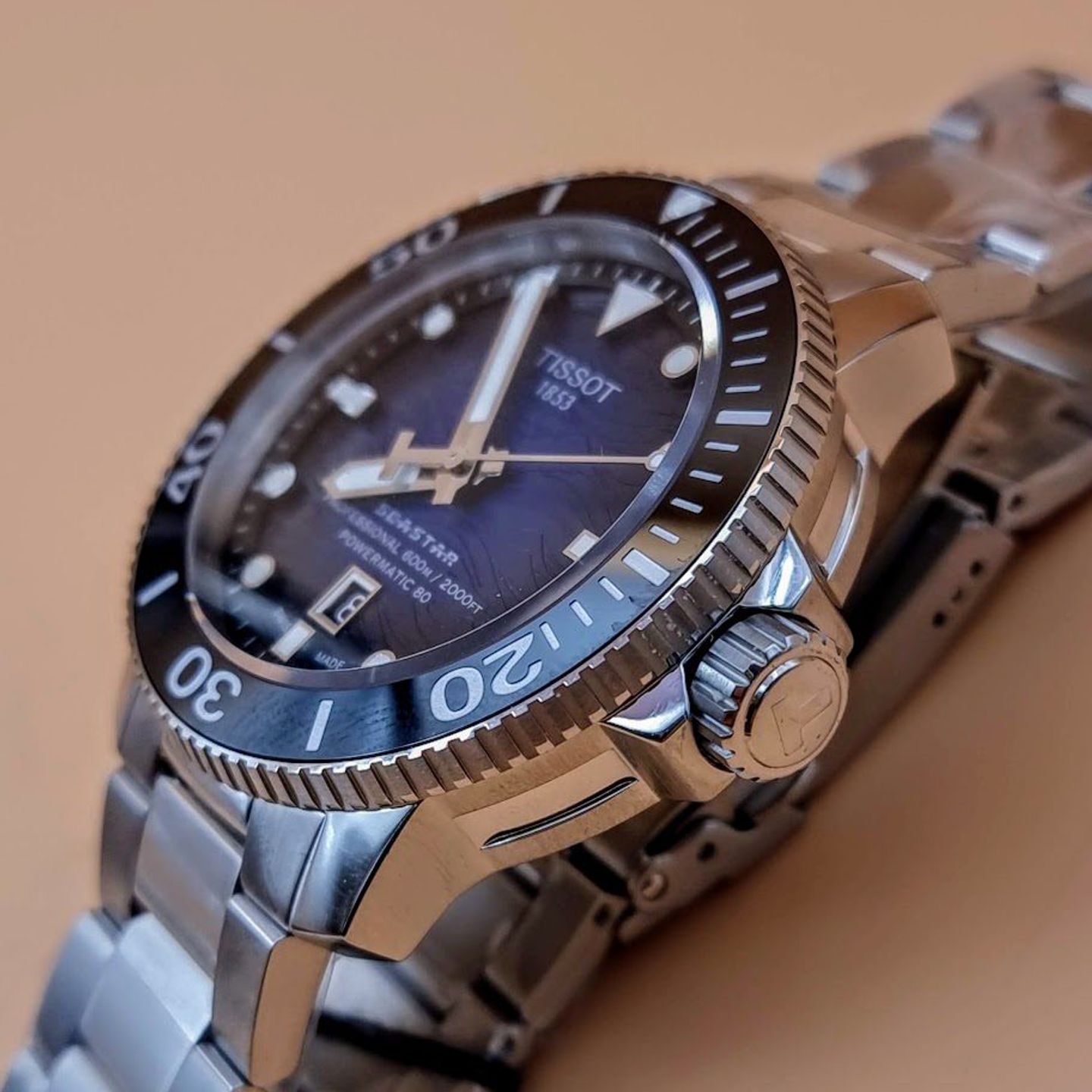 Tissot Seastar T120.607.11.041.01 (2025) - Blue dial Unknown Steel case (3/8)