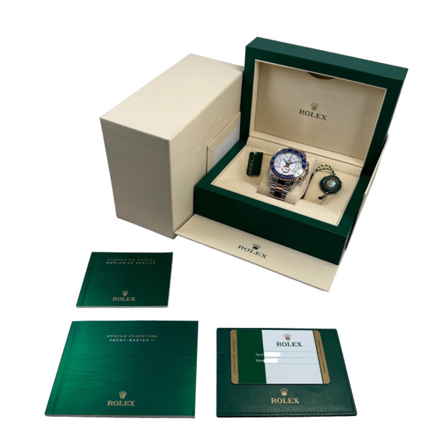 Rolex Yacht-Master II 116681 (2015) - White dial 44 mm Gold/Steel case (5/5)