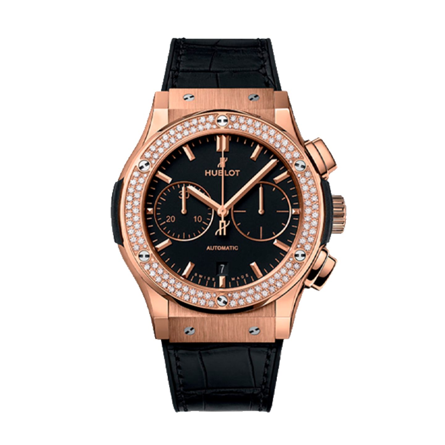Hublot Classic Fusion Chronograph 521.OX.1181.LR.1104 (2026) - Black dial 45 mm Rose Gold case (1/1)