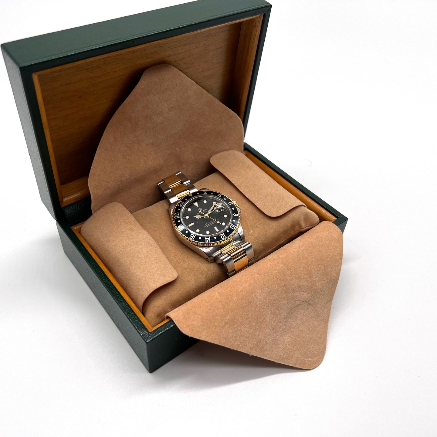 Rolex GMT-Master II 16713 (1991) - Black dial 40 mm Gold/Steel case (3/5)