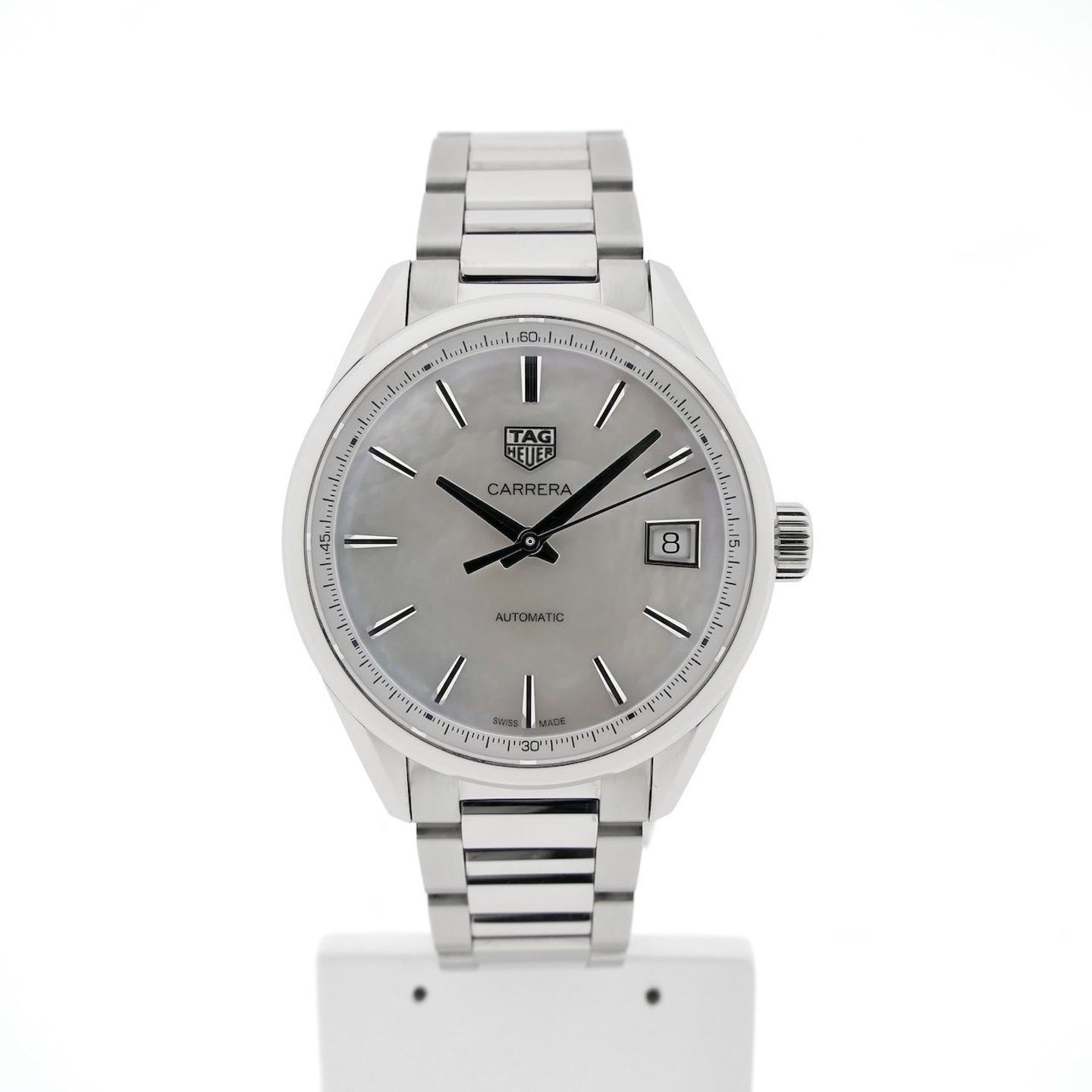 TAG Heuer Carrera Lady WBK2311.FC8258 (2024) - White dial 36 mm Steel case (2/8)