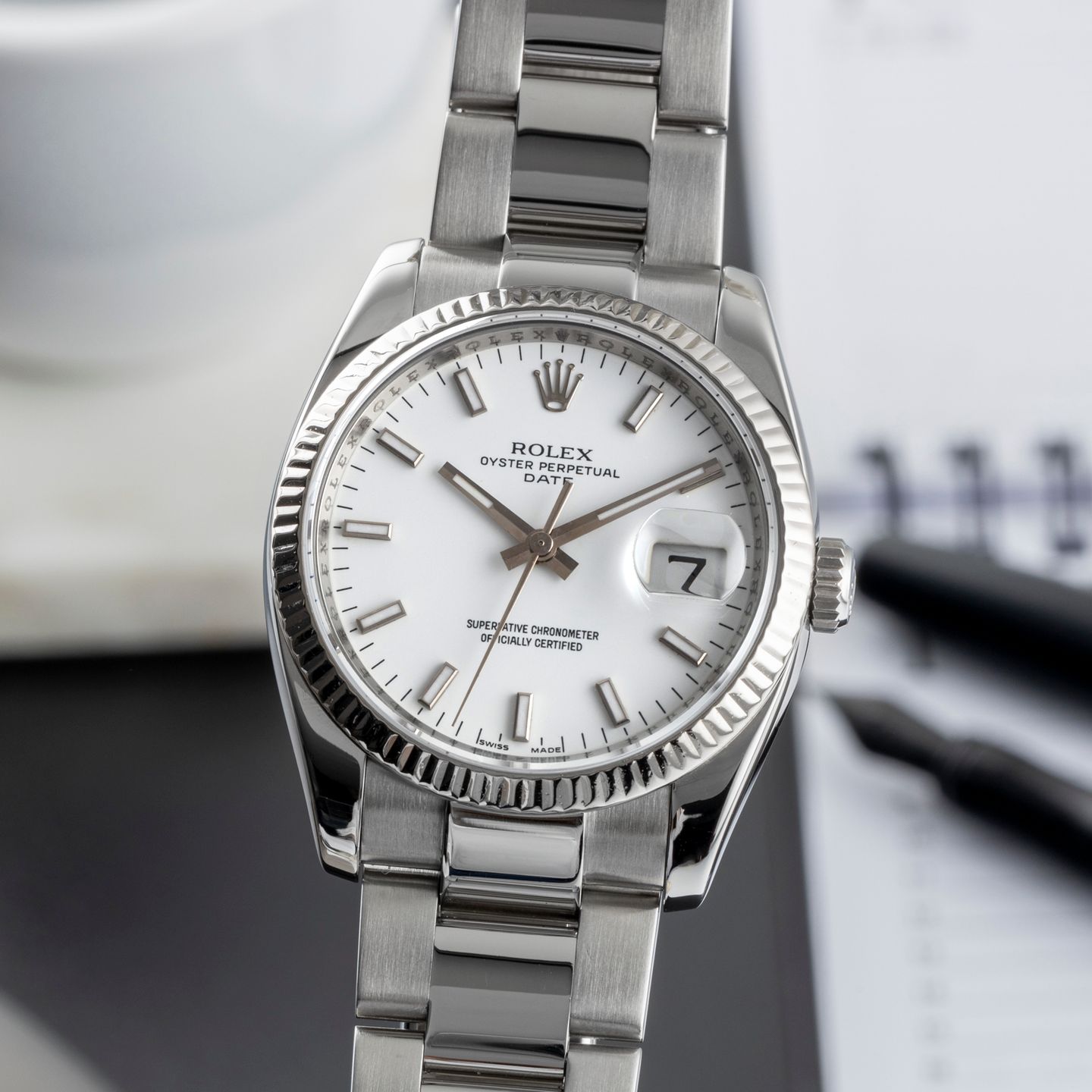 Rolex Oyster Perpetual Date 115234 - (3/8)